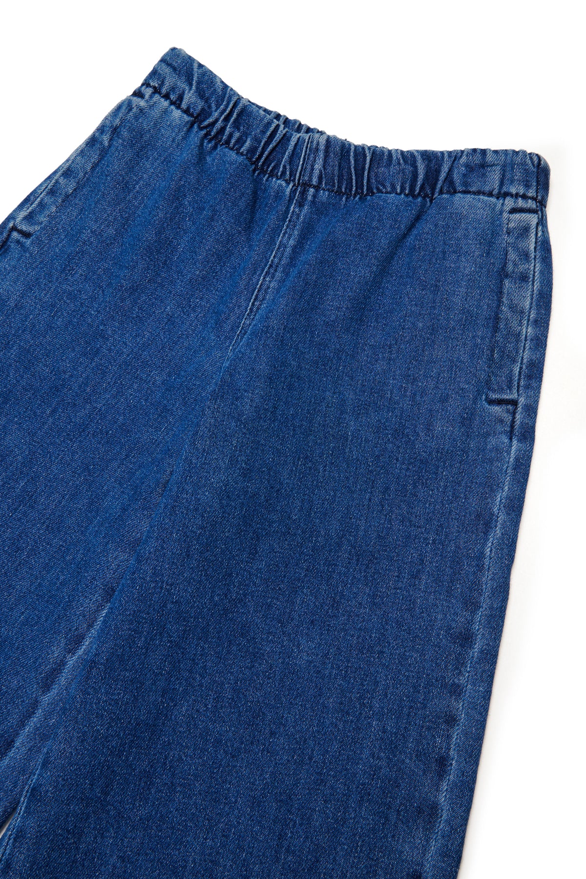 Flare fit jeans with elastic waistband