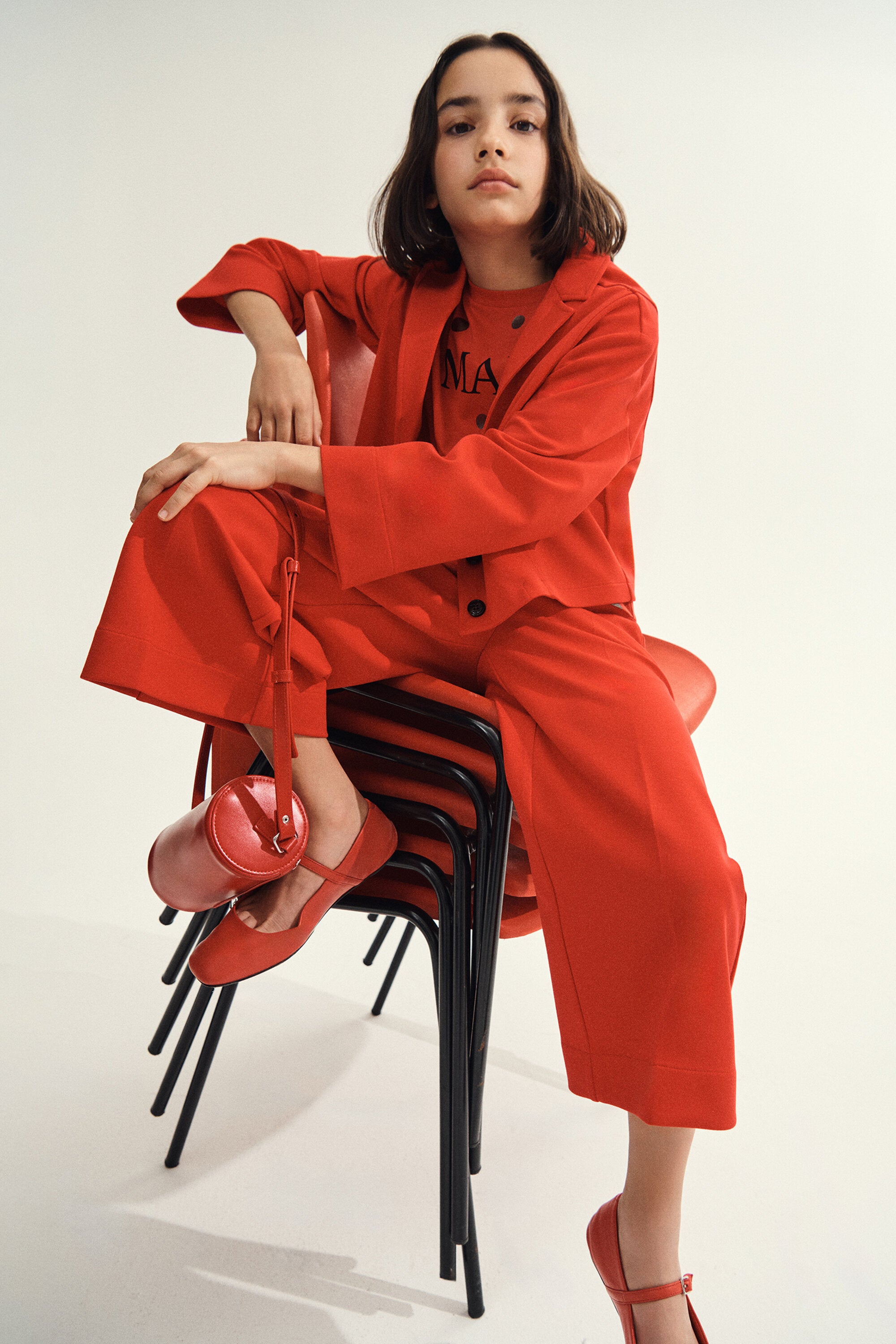 ロゴ入りパラッツォパンツ