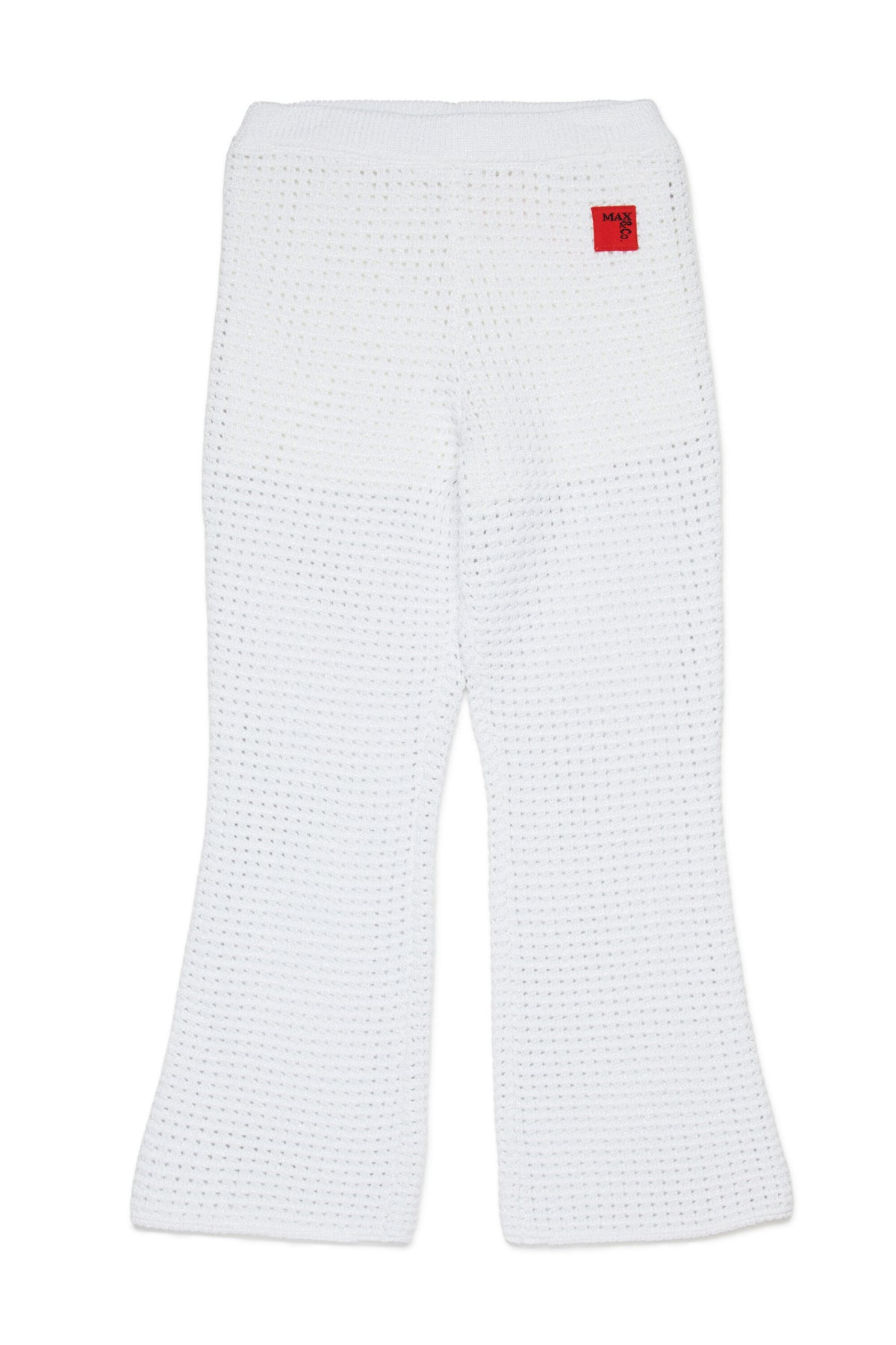 Knit pants with logo