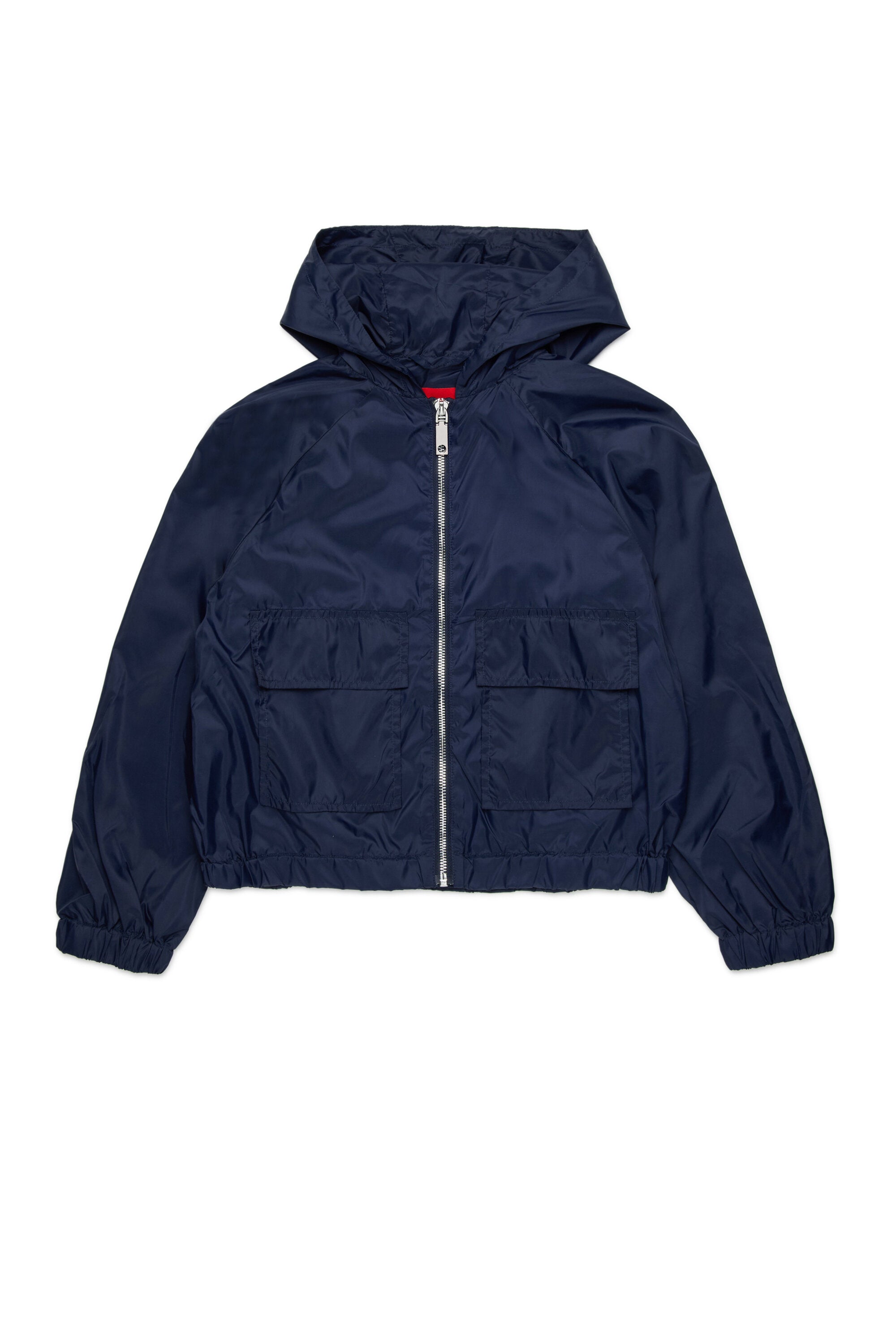 Windbreaker with printed logo