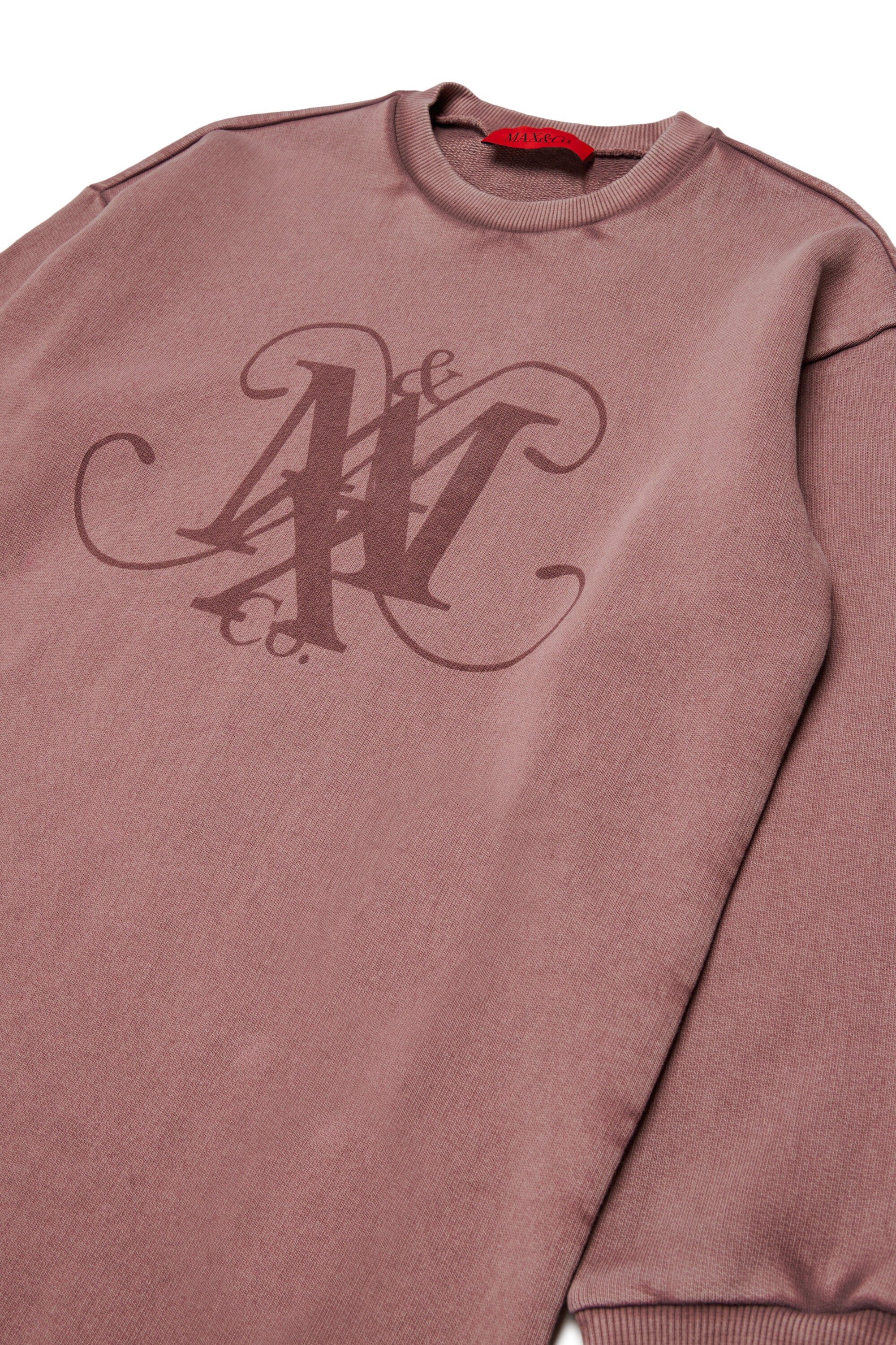 Fleece dress with logo