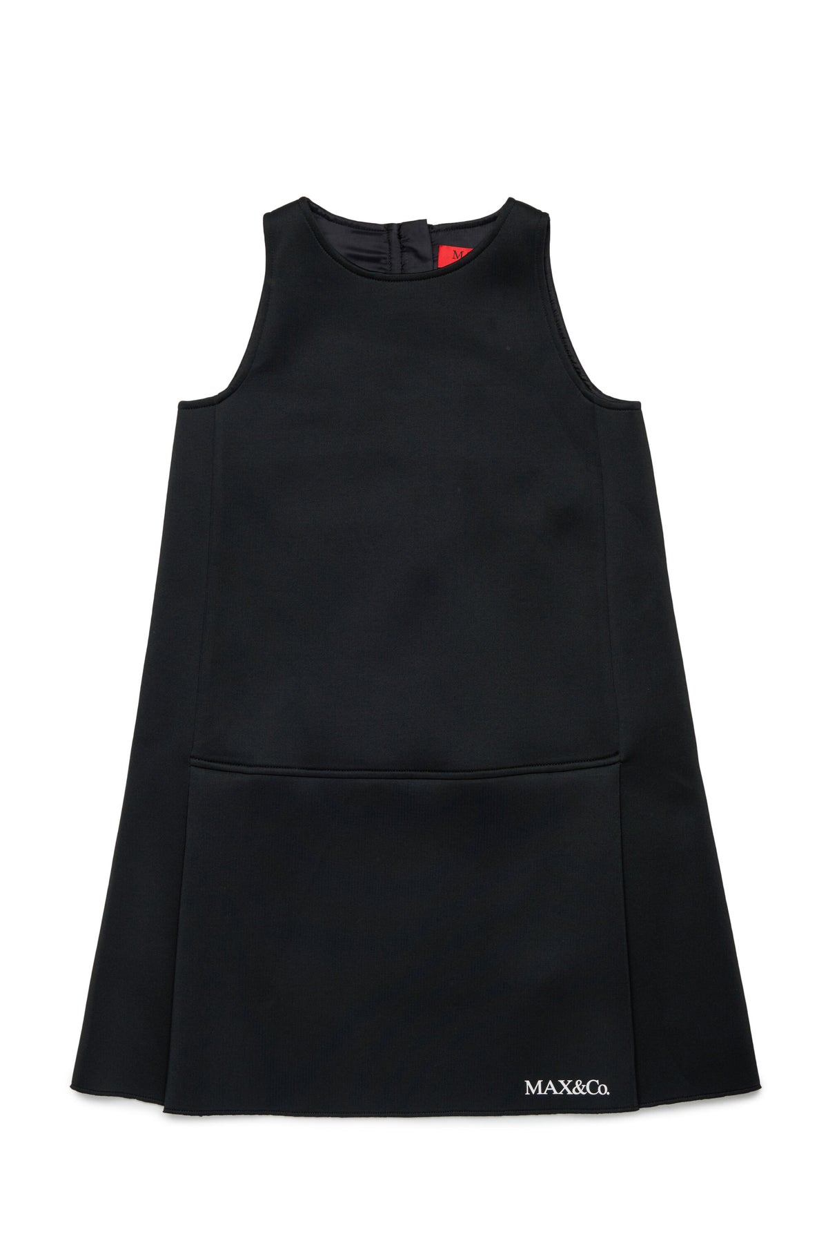 Sleeveless dress with logo