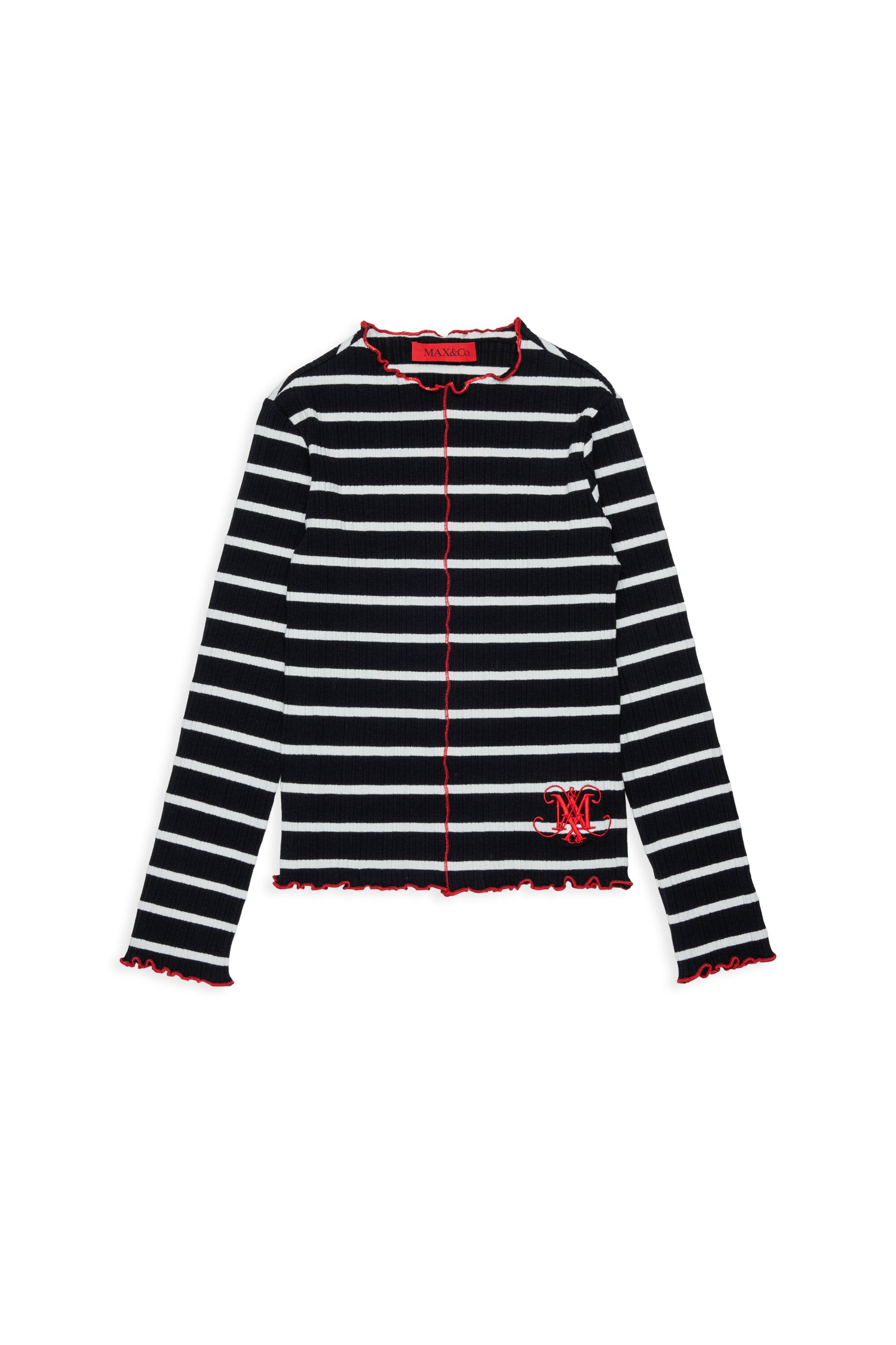 Striped T-shirt with logo
