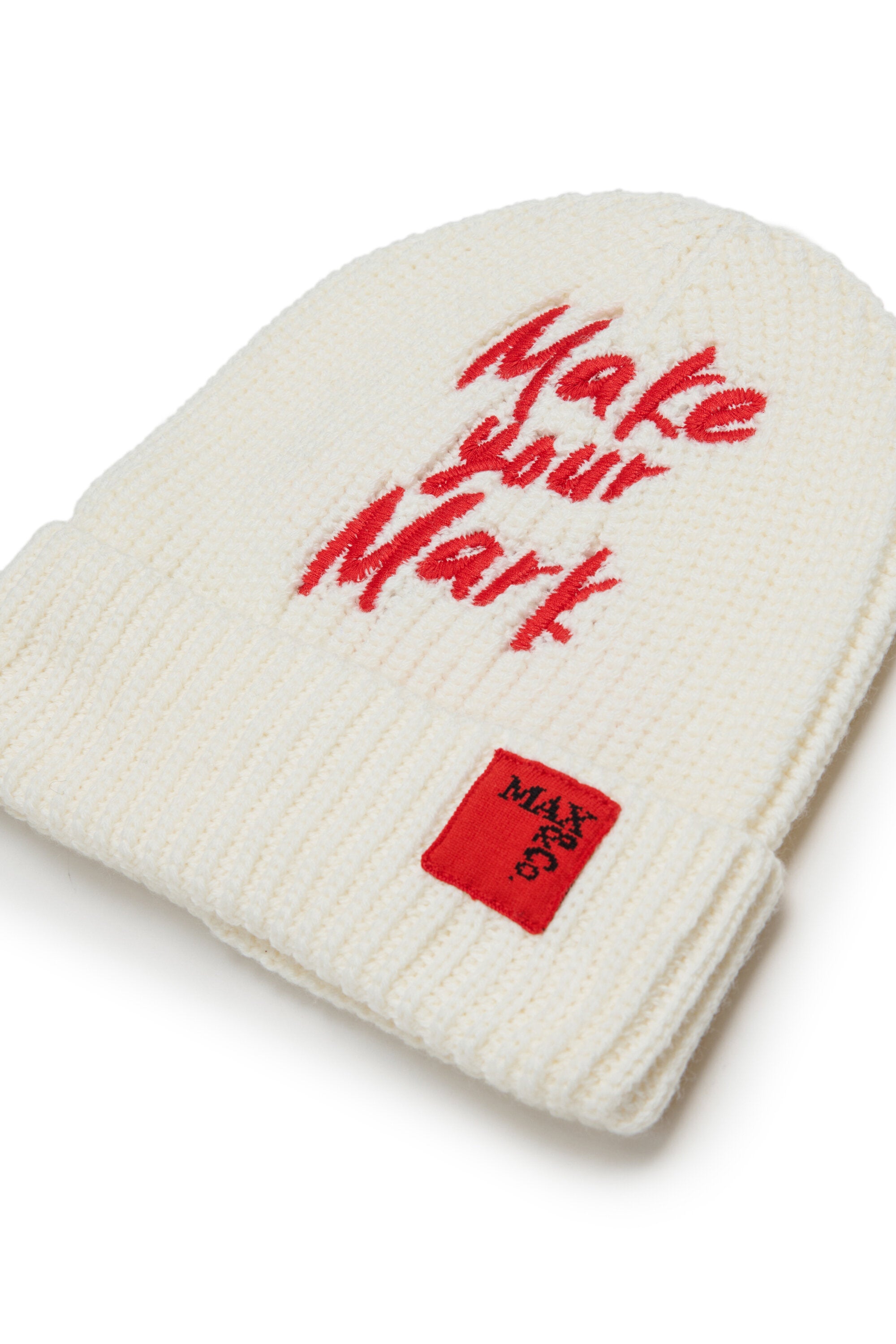 Cap with lettering and logo