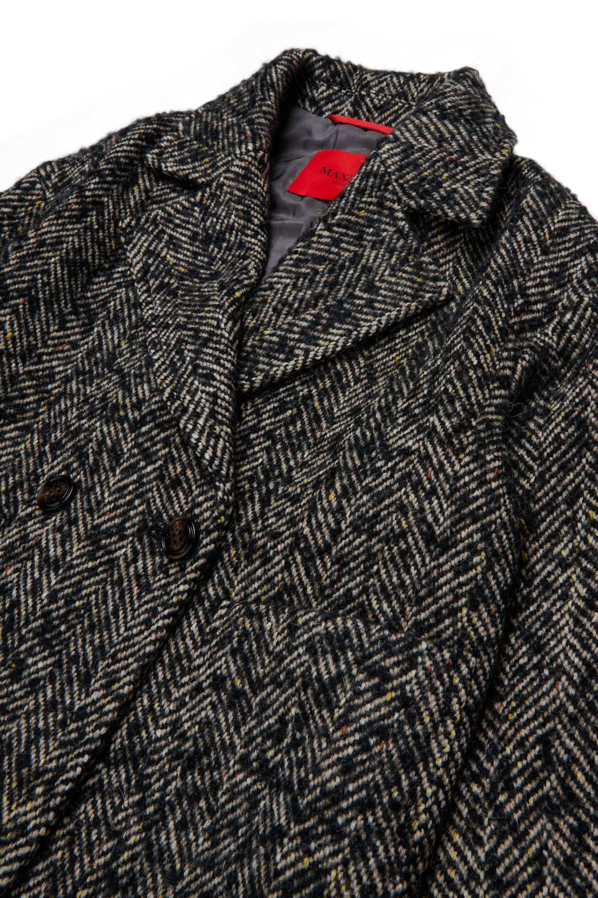 Herringbone pattern coat