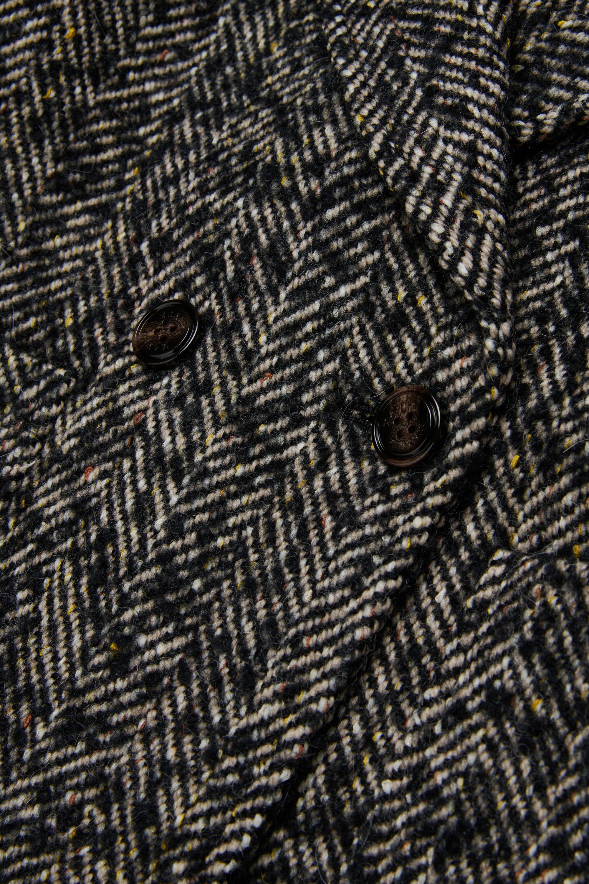 Herringbone pattern coat