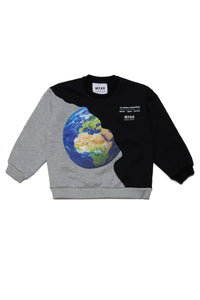 World Endangeredプリントのクルーネックスウェットシャツ