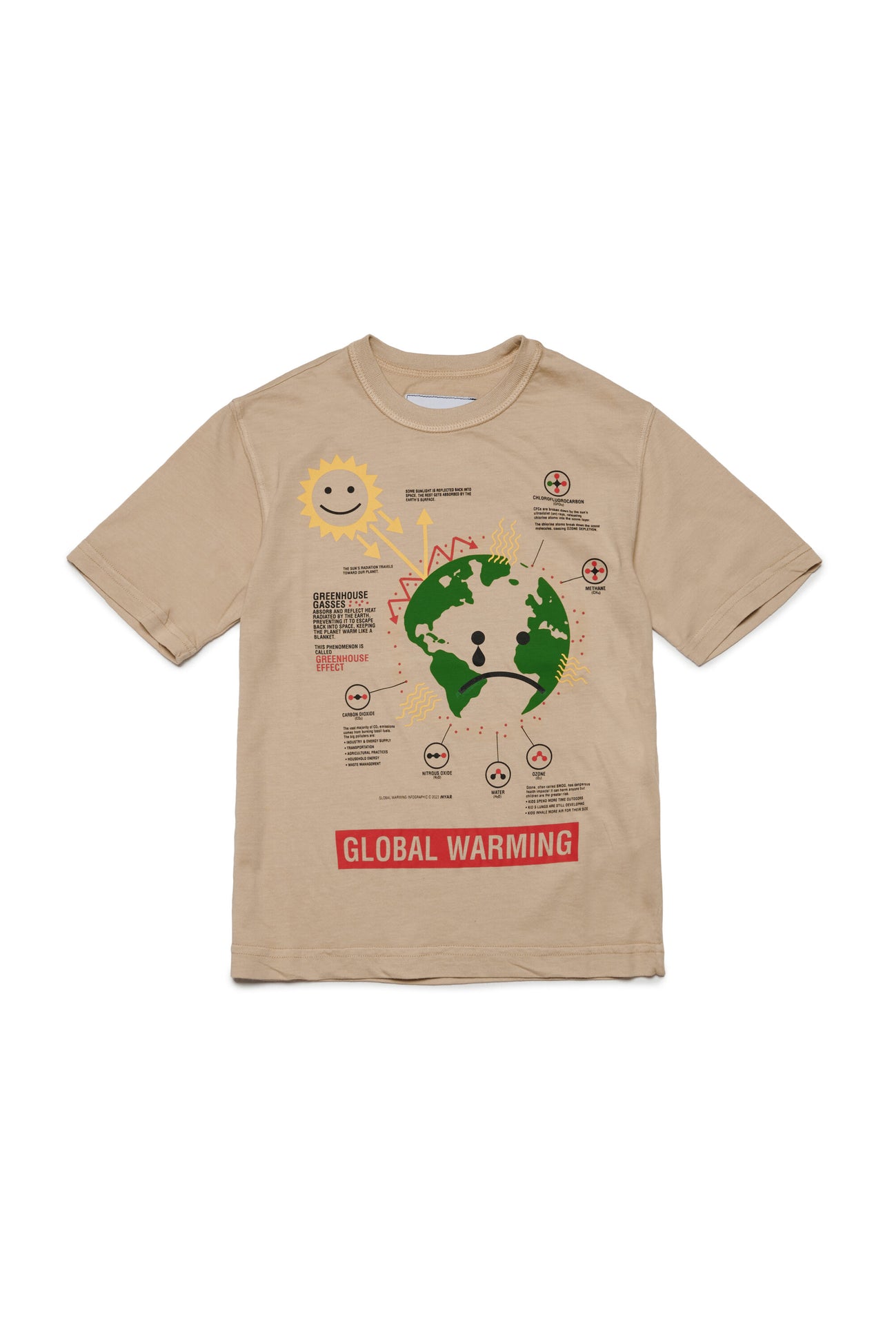 Global WarmingプリントTシャツ 