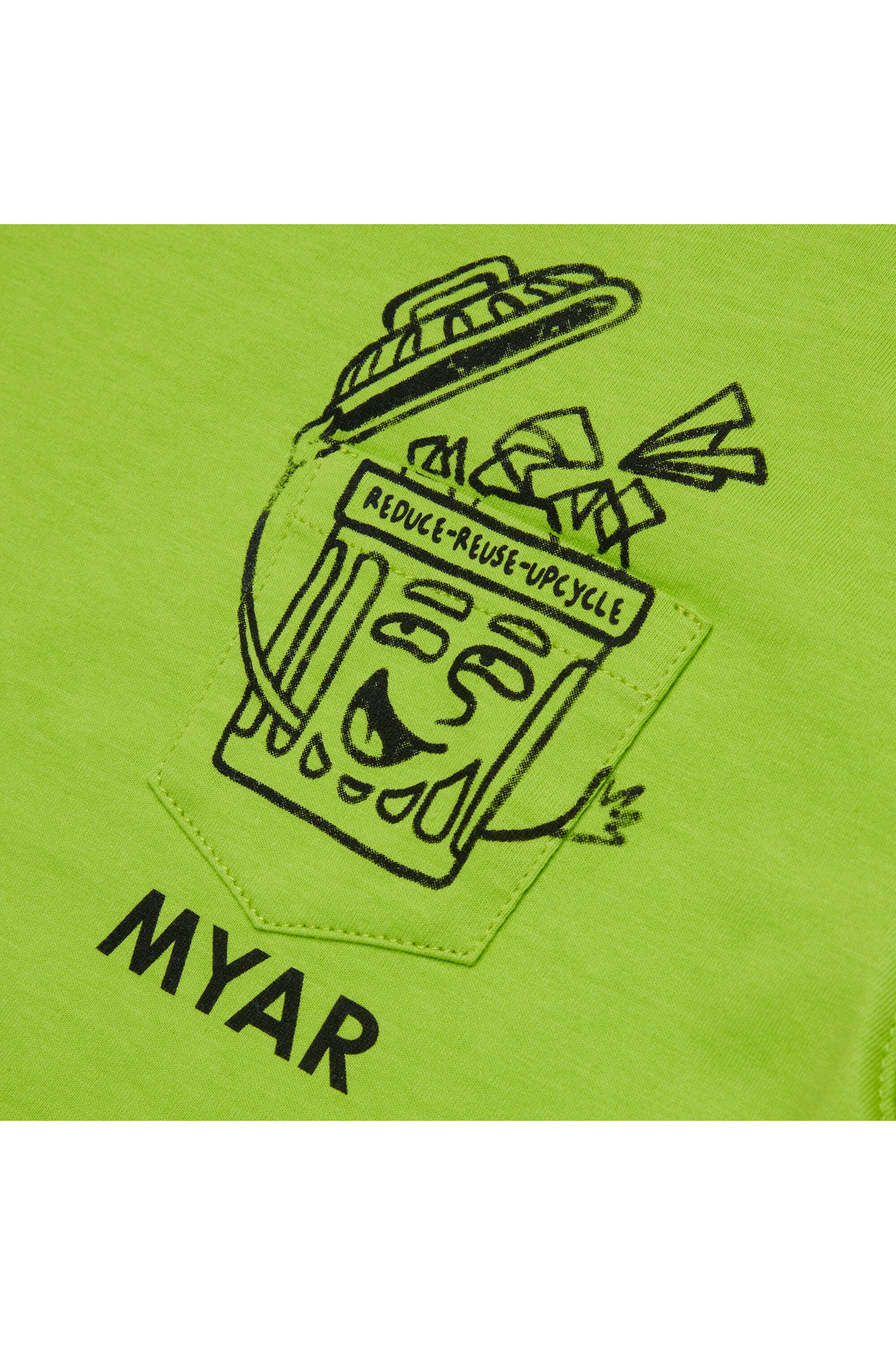 ポケット付きデッドストックコットンTシャツ