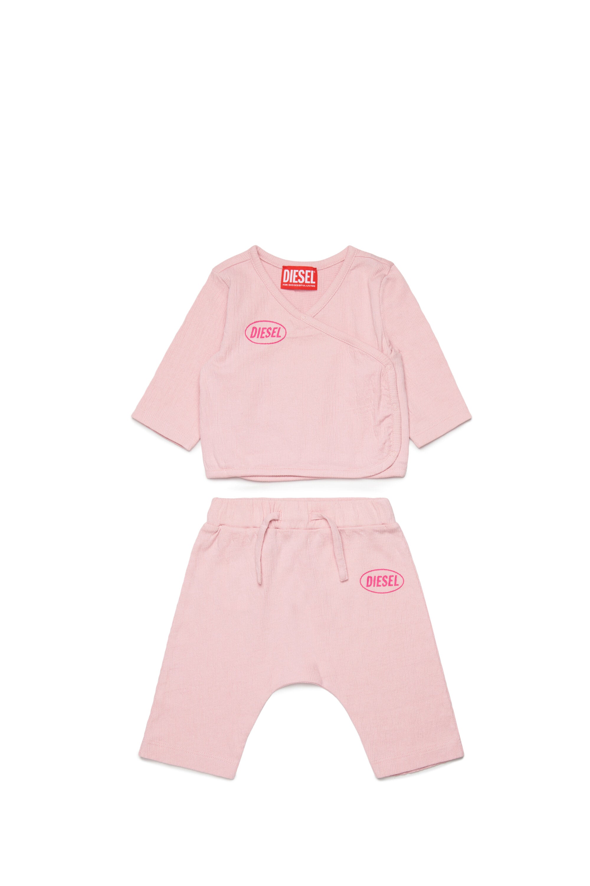 Baby jumpsuit with logo