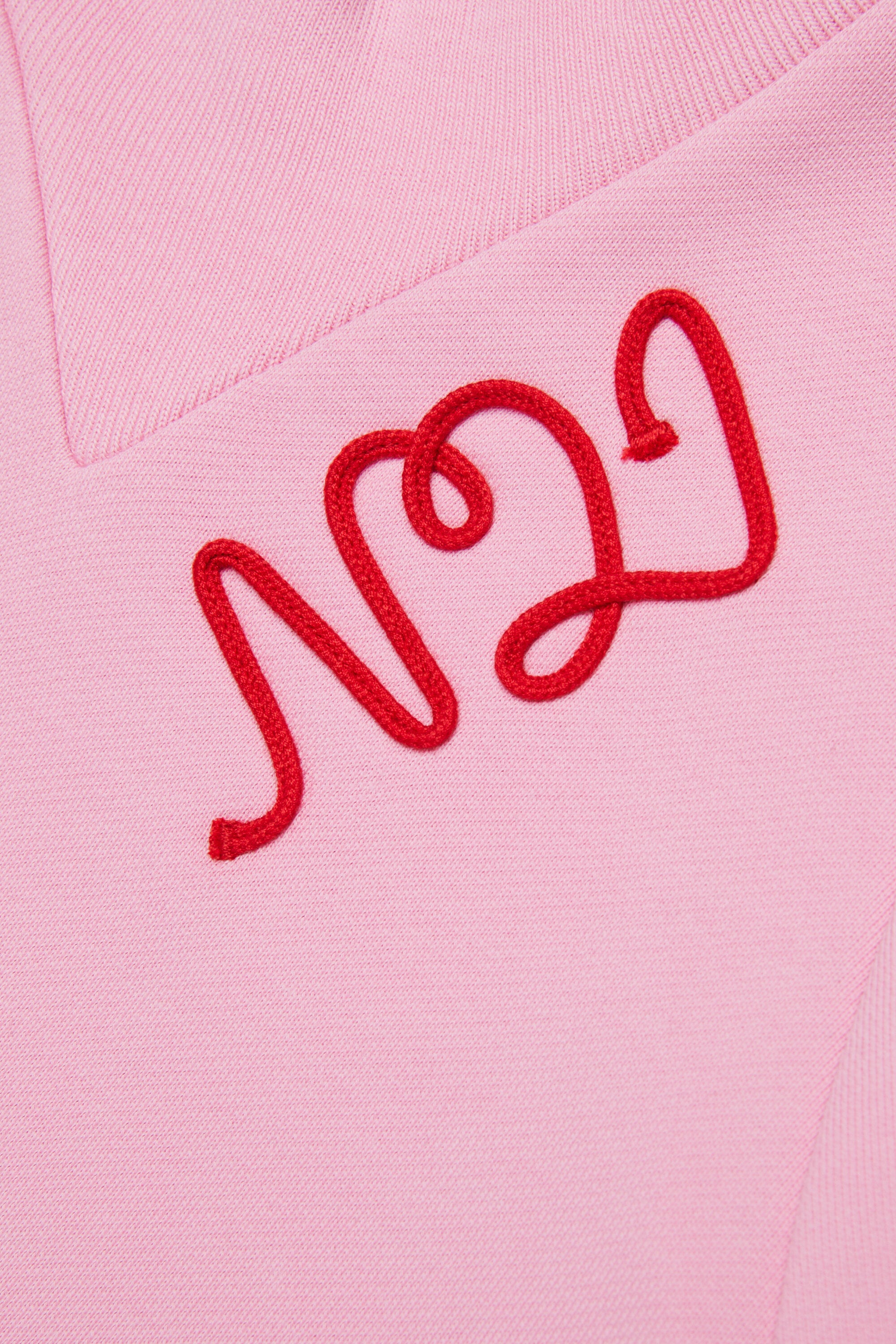 Cursive logo sweatshirt maxi dress