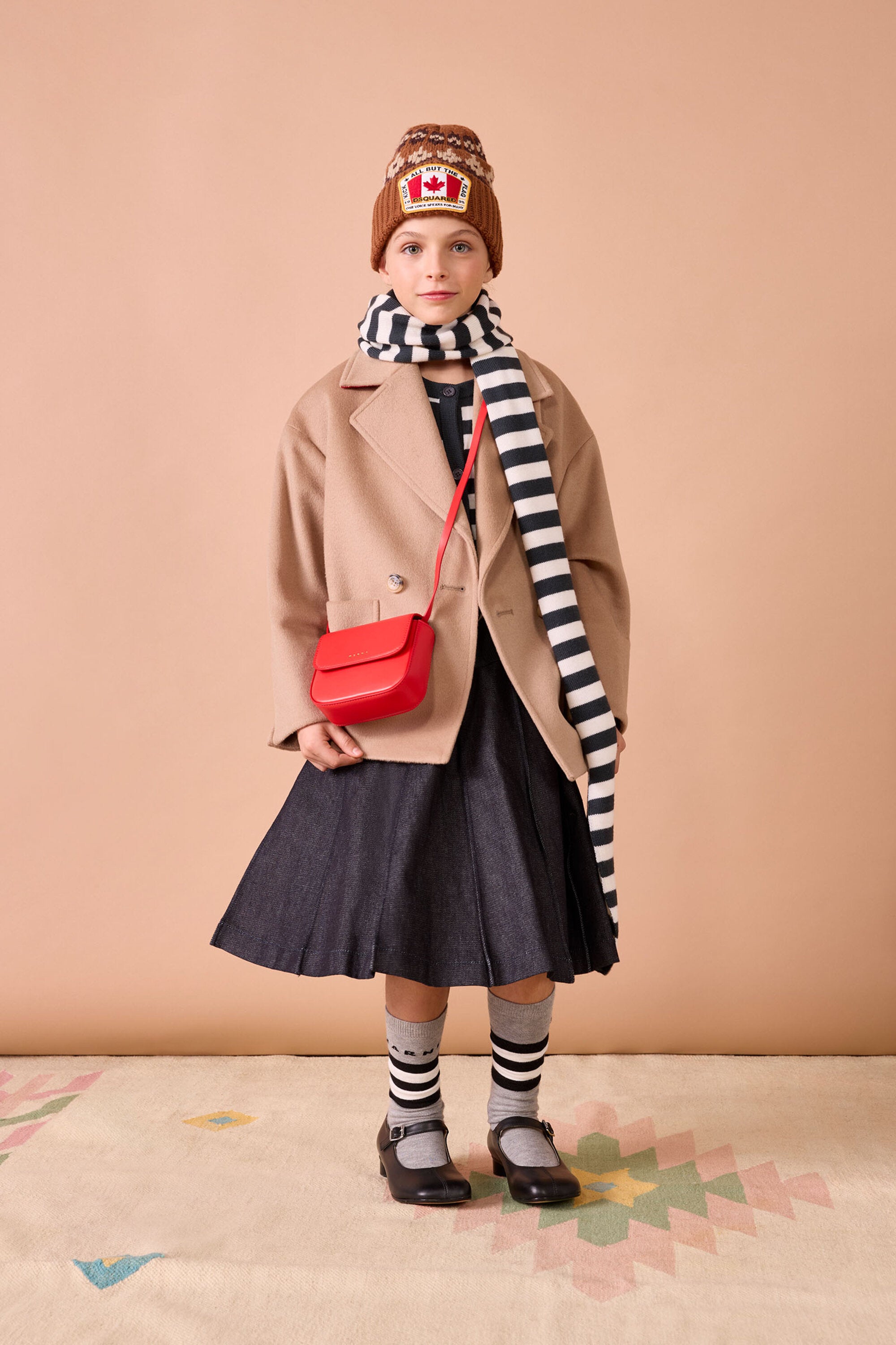 ダークデニムミディスカート