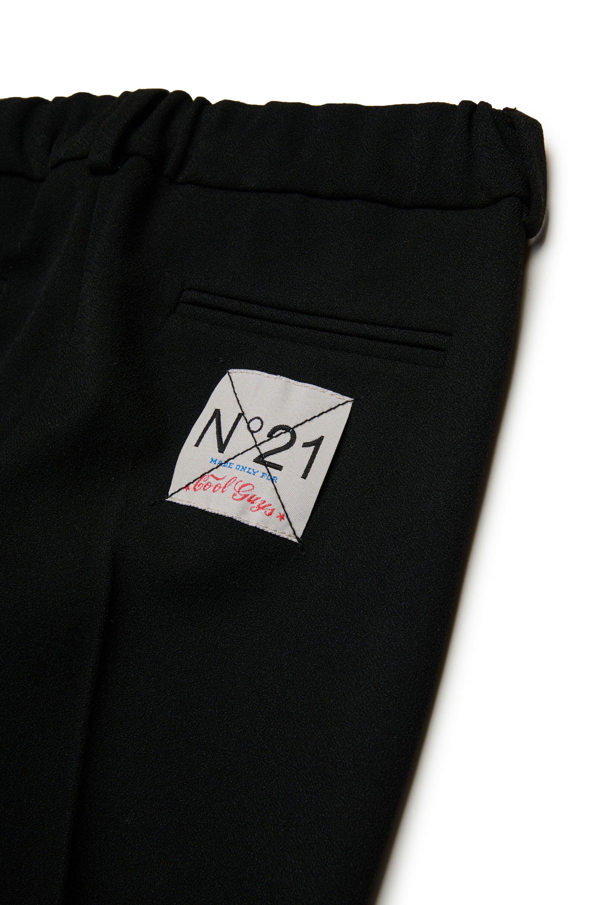 Classic crepe pants with front pleat