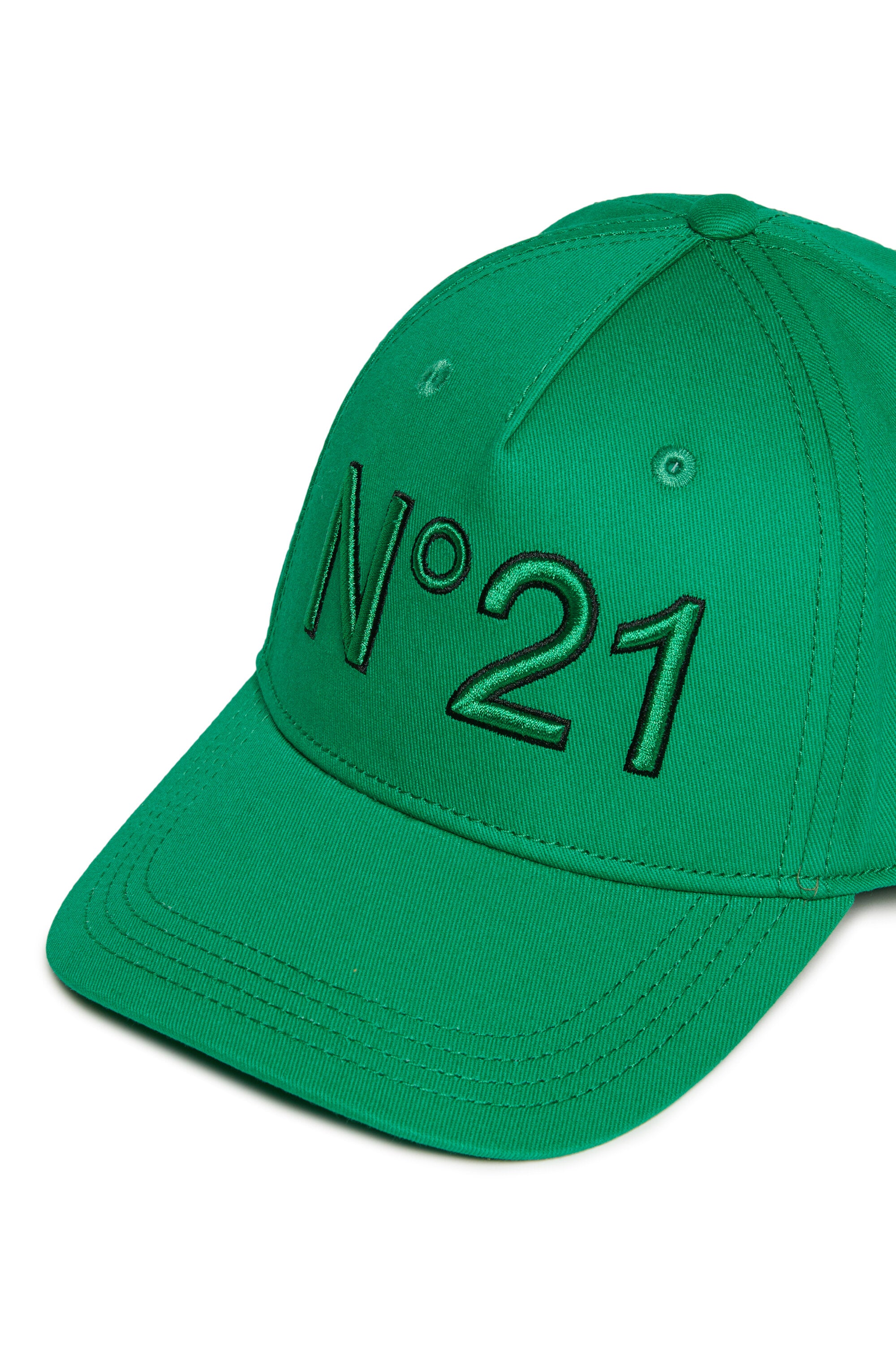 Branded gabardine baseball cap