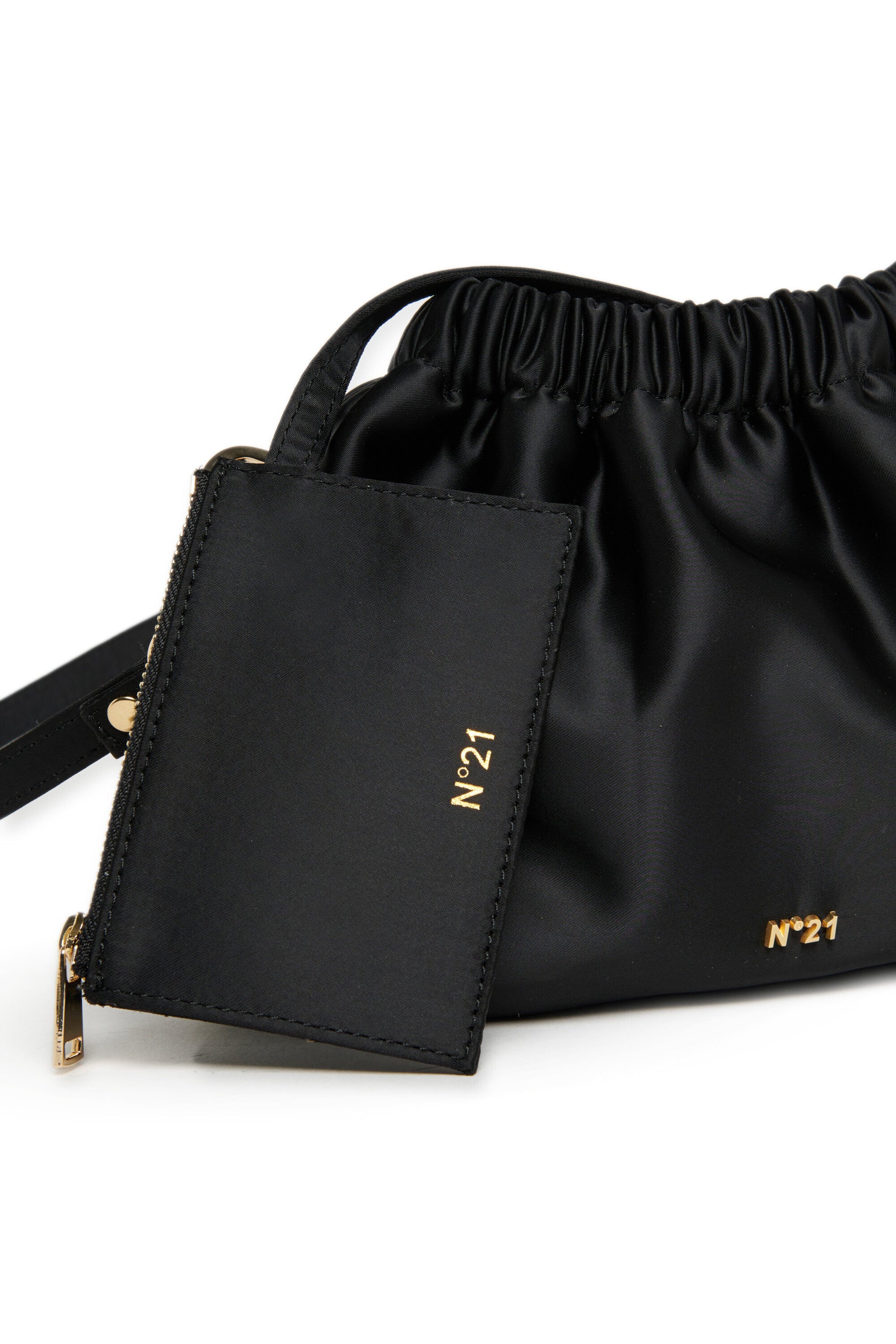 ロゴ付きショルダーバッグ