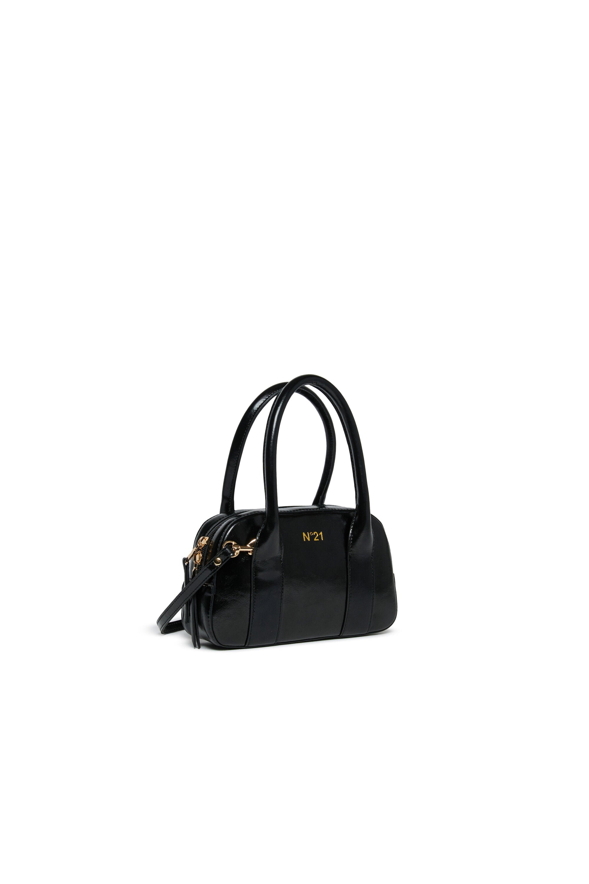 Coated fabric satchel bag