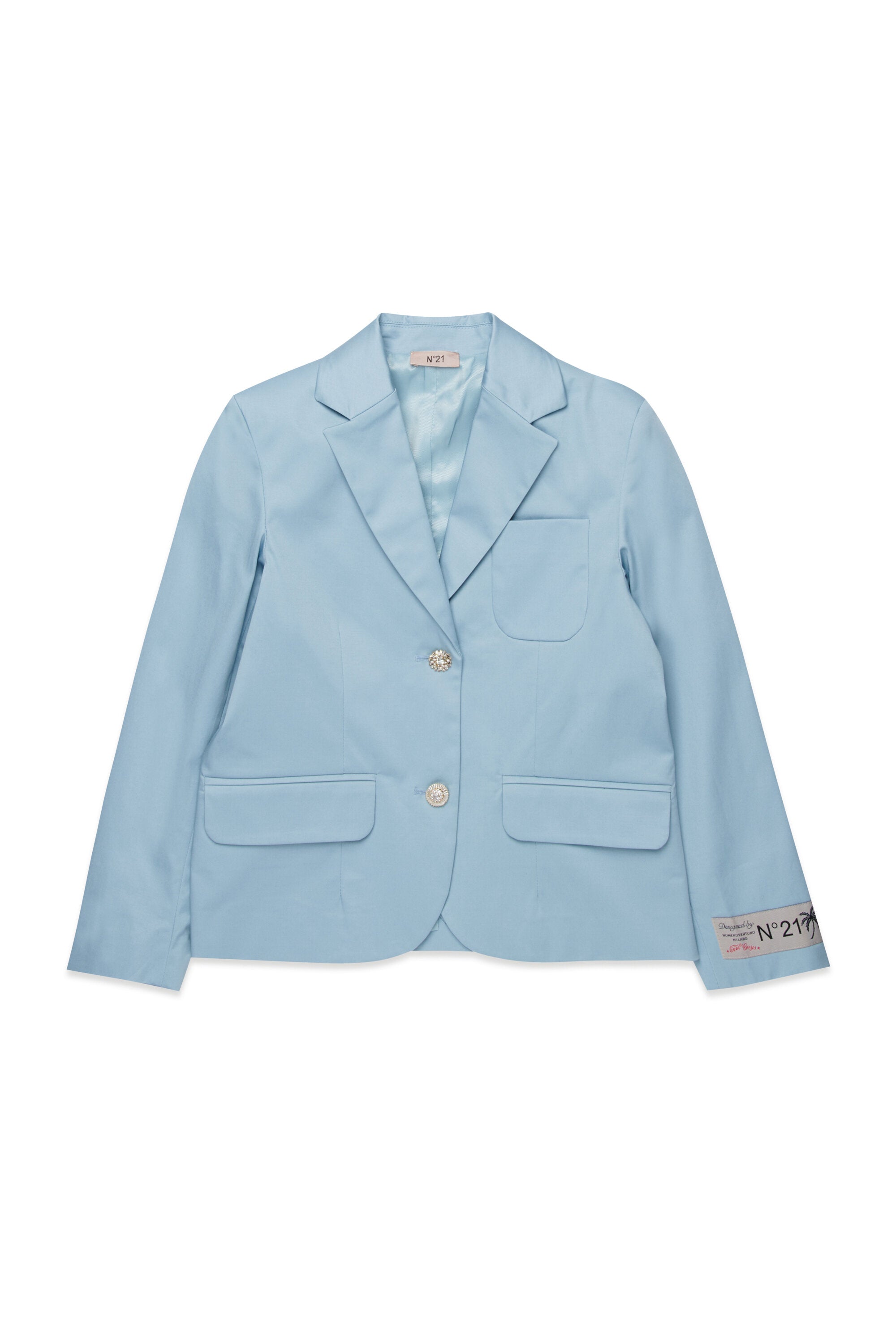 Blazer jacket with jeweled details