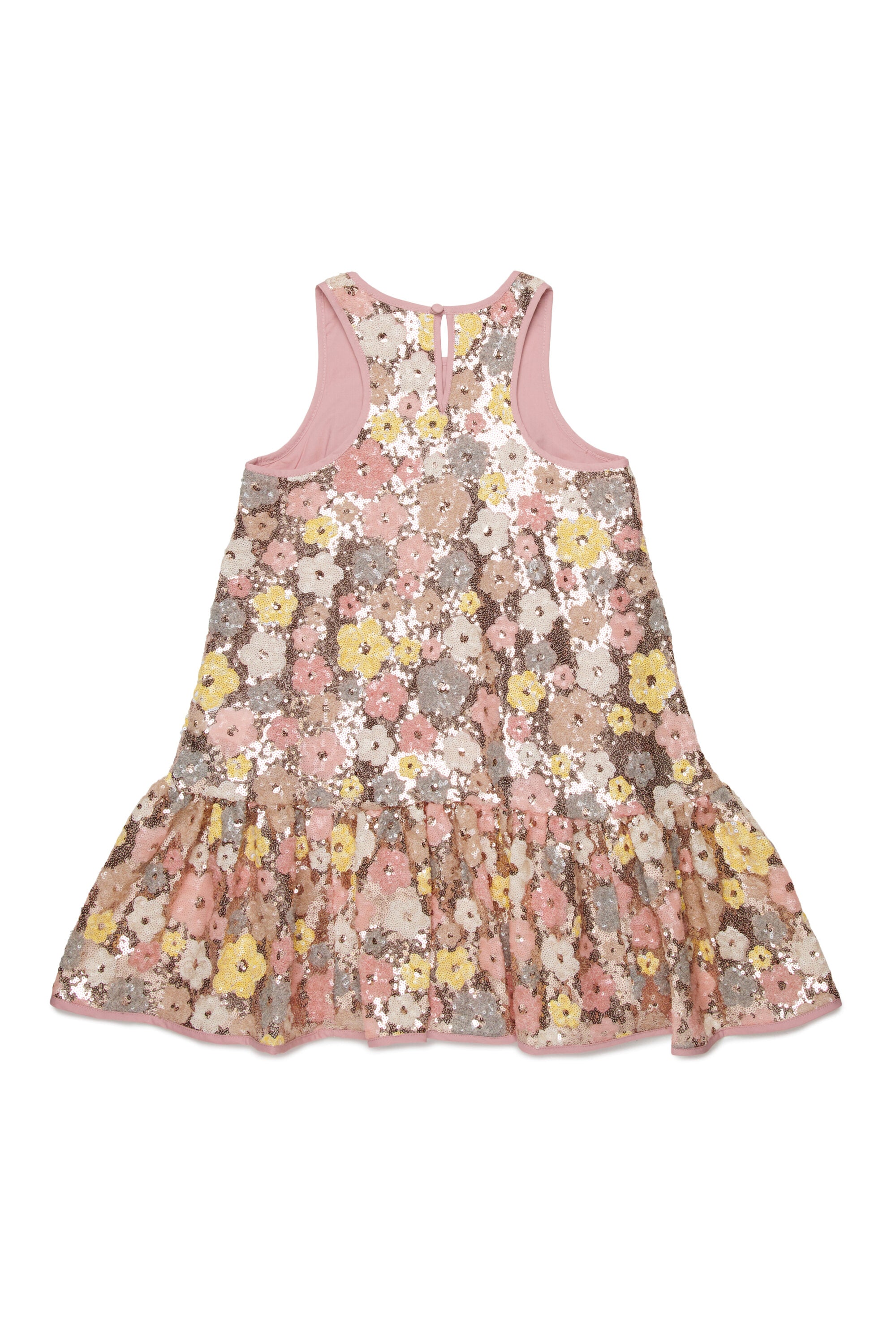 スパンコール付きノースリーブドレス