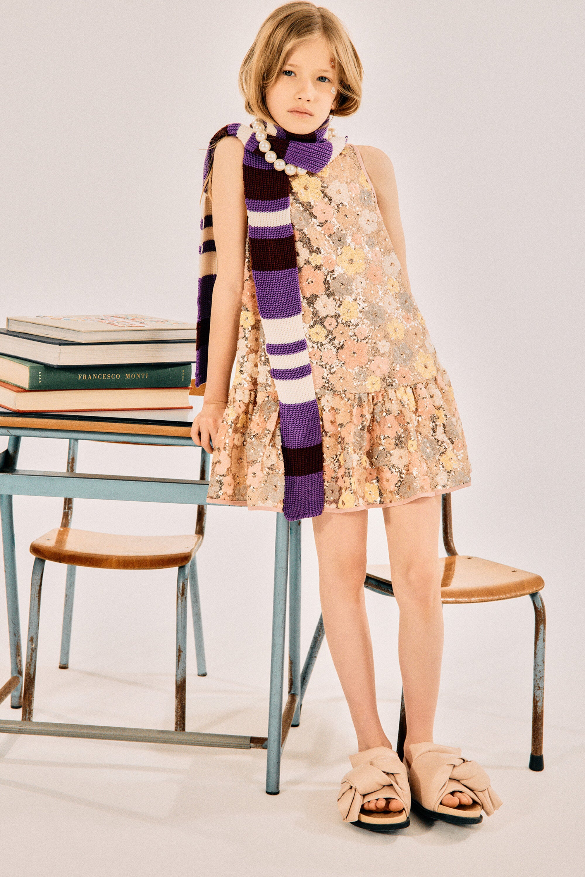 Sleeveless sequin dress