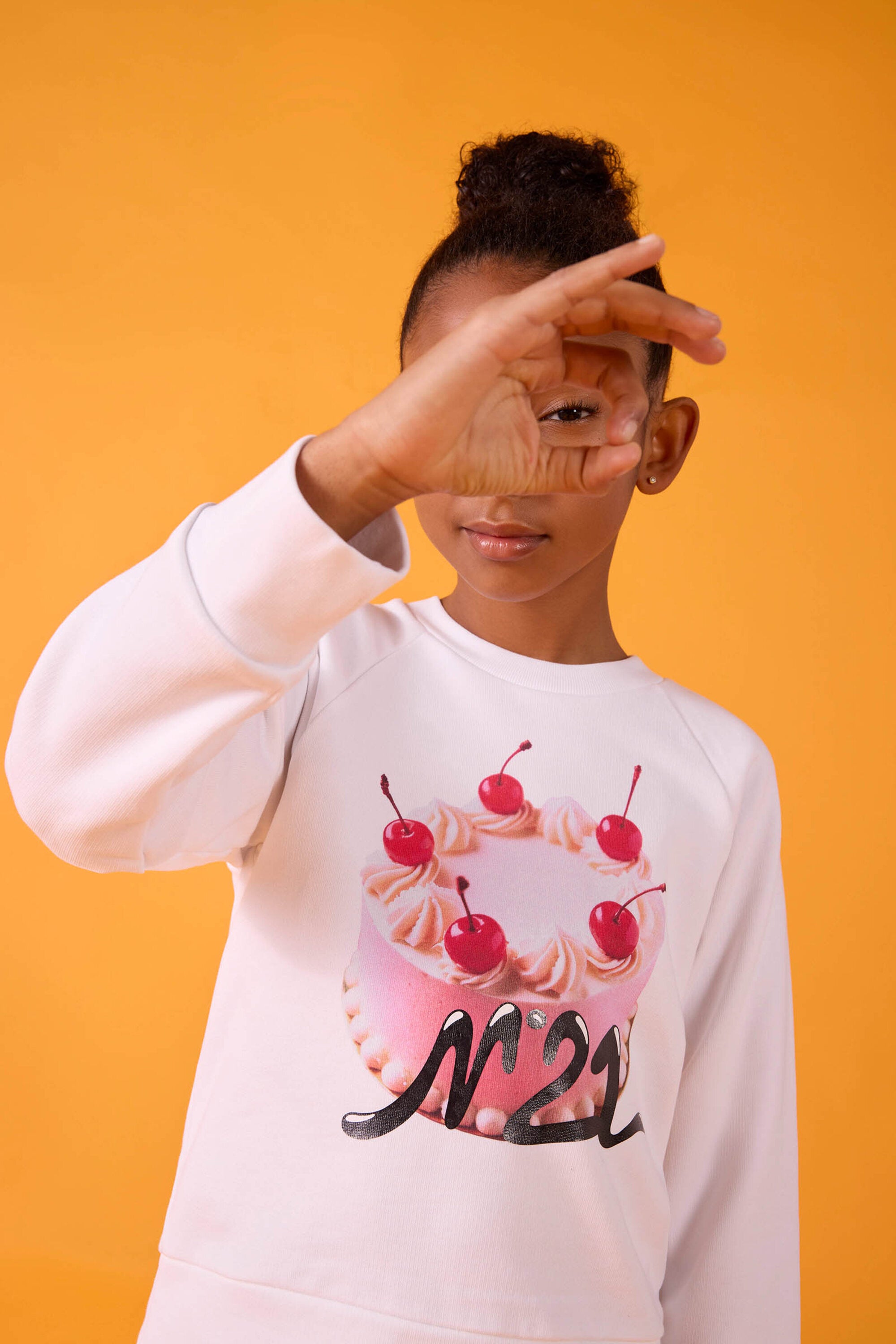 Crew neck sweatshirt with logo