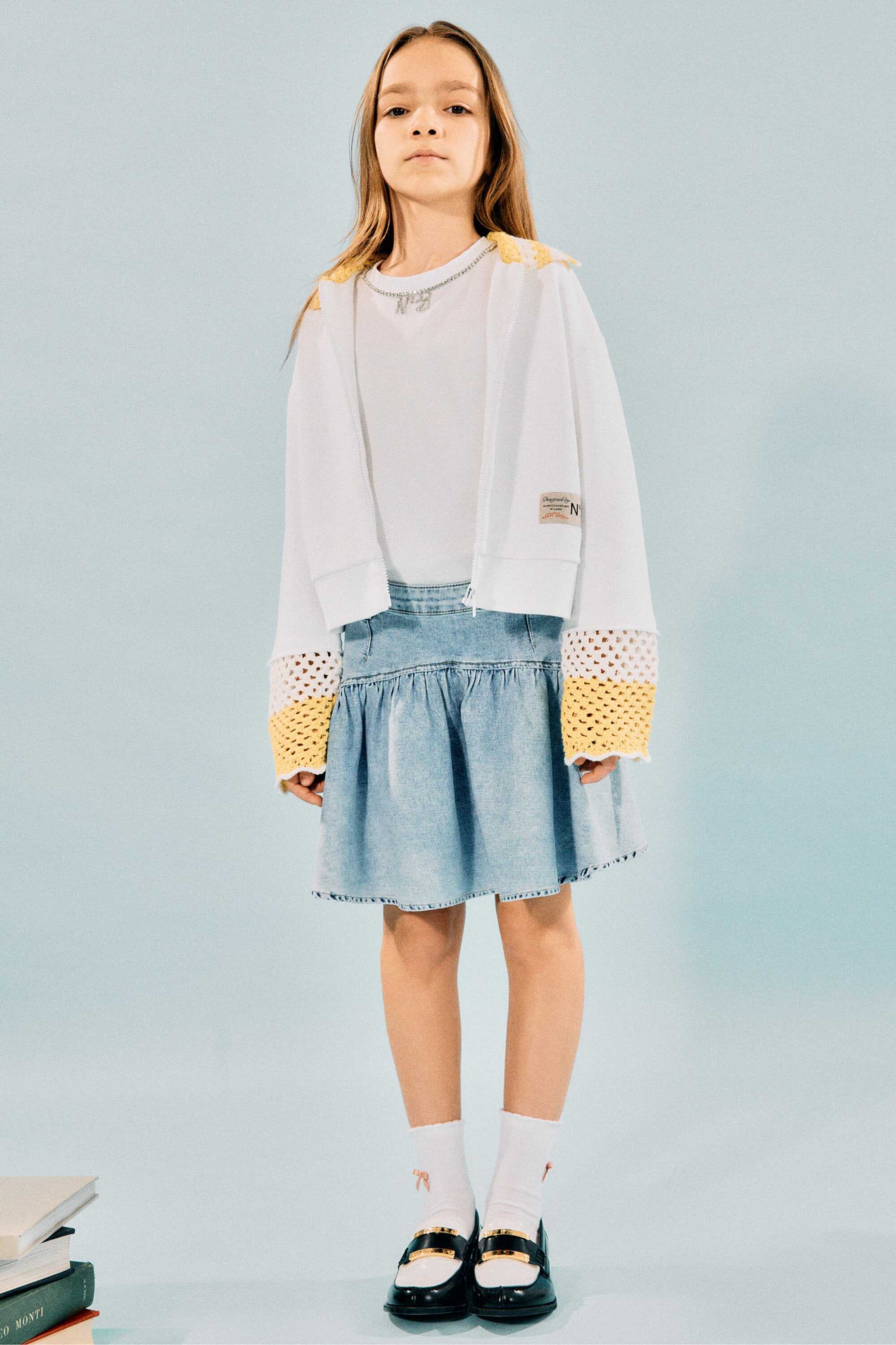 フリル付きミニスカート