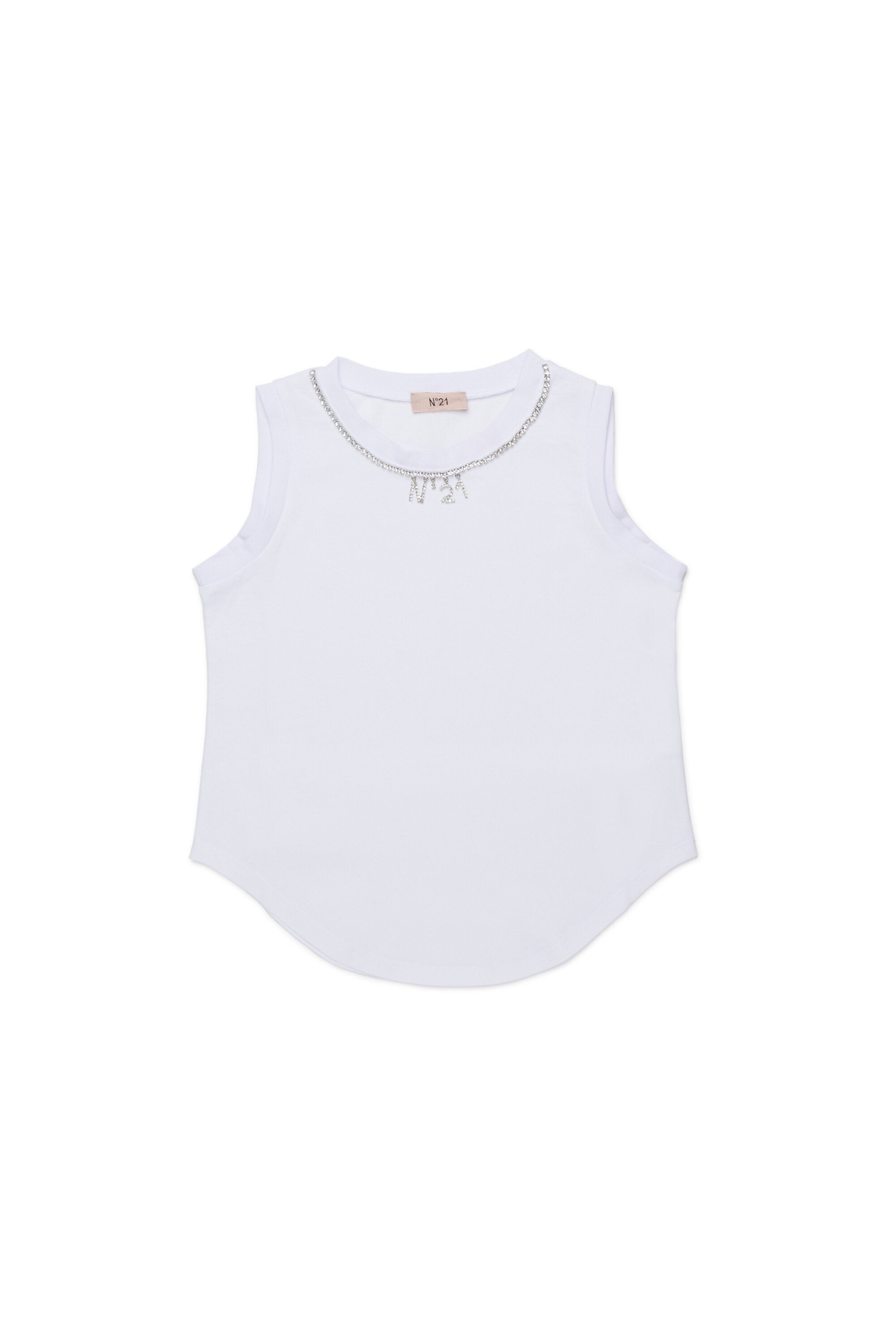 ロゴ入りノースリーブTシャツ