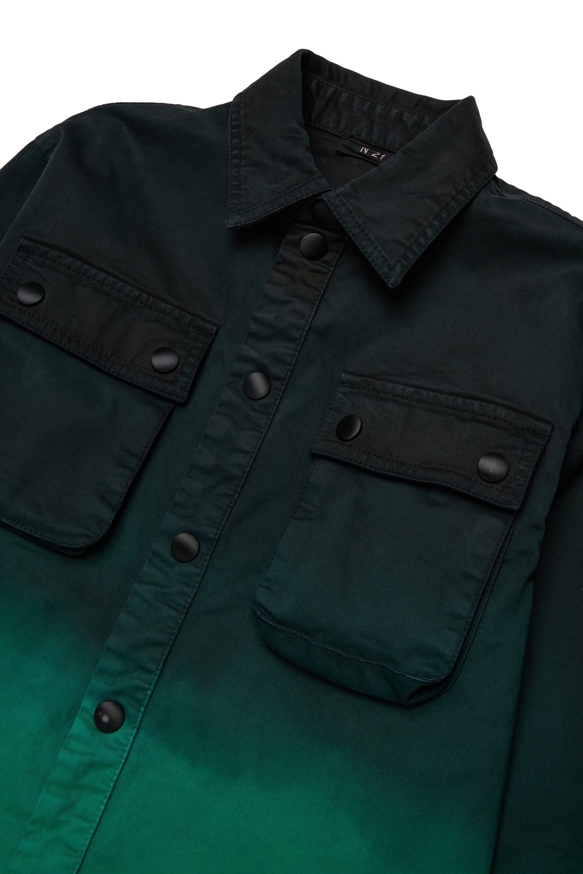 グラデーション効果のシャツジャケット