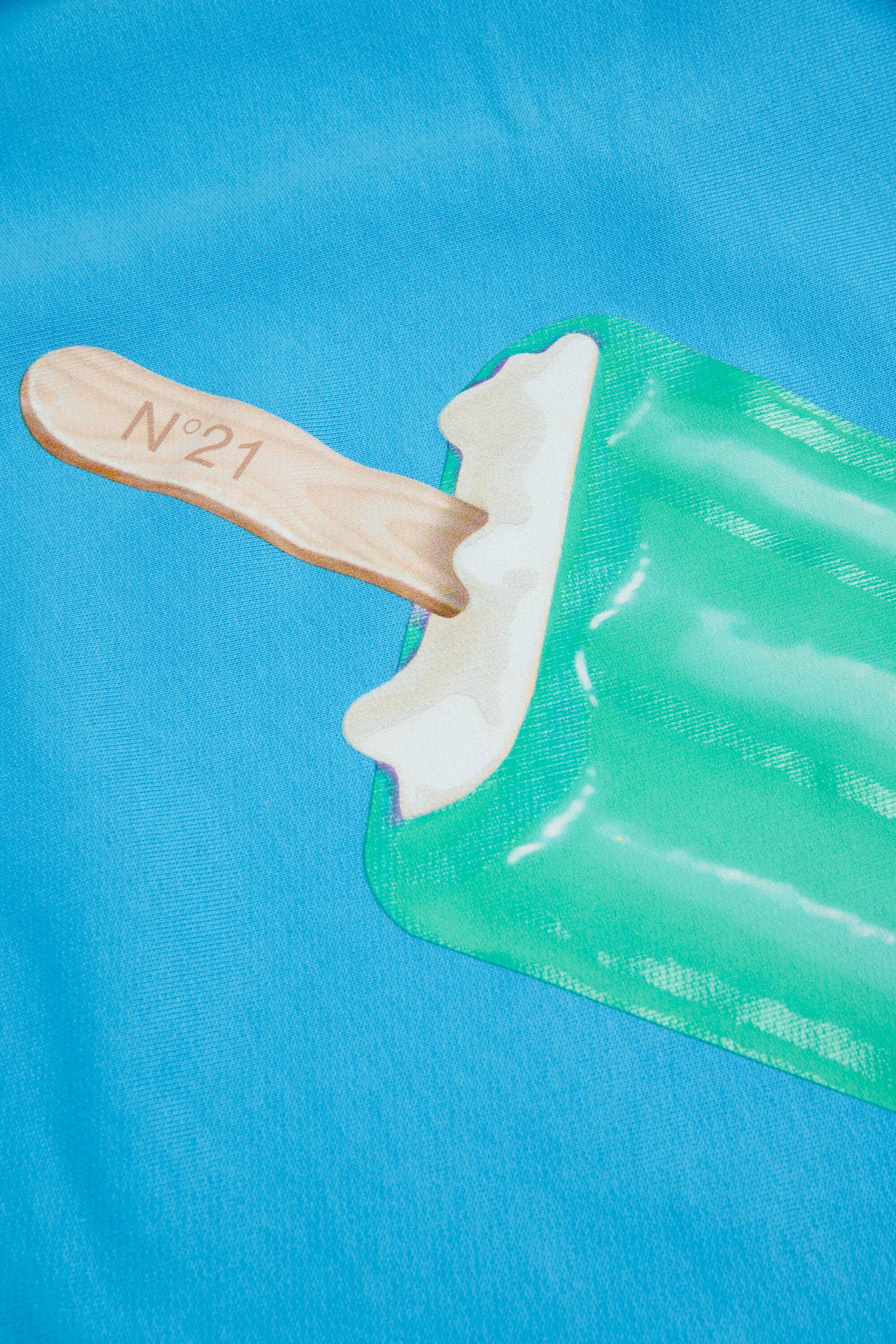 アイスキャンディープリントのクルーネックスウェット