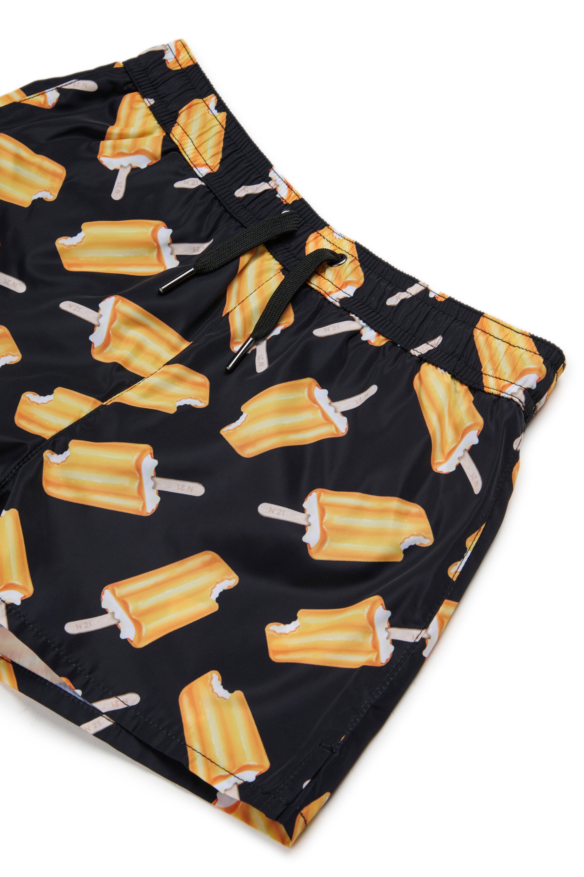 アイスキャンディープリントのボクサー水着