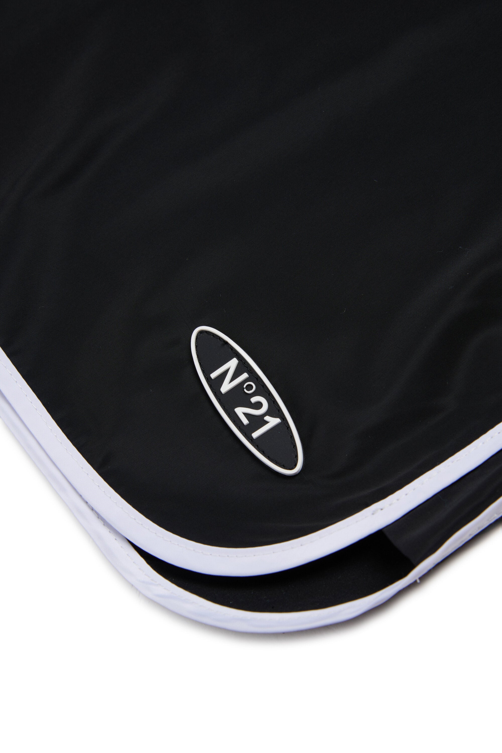 Boxer swimsuit with logo