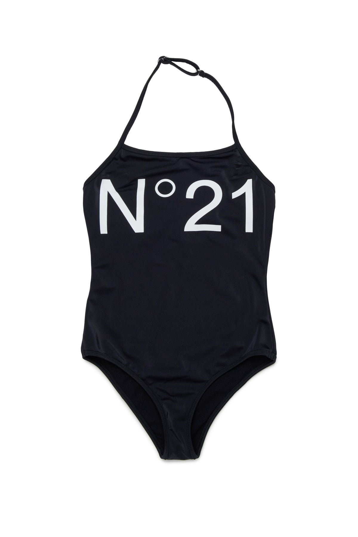 ロゴ入りワンピース水着