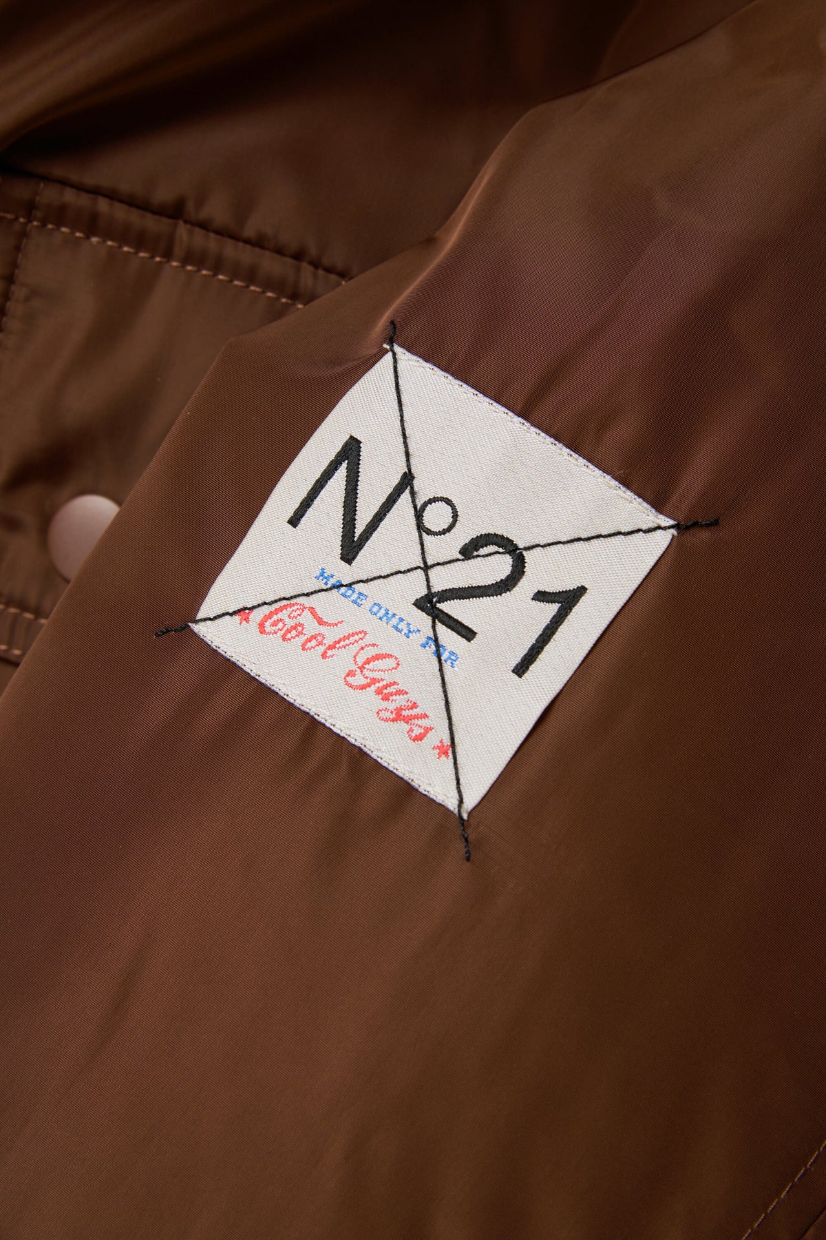 Padded jacket with logo