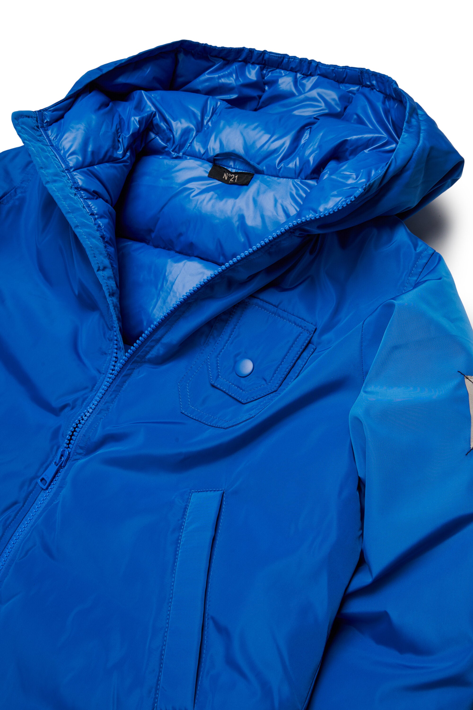 Padded jacket with logo