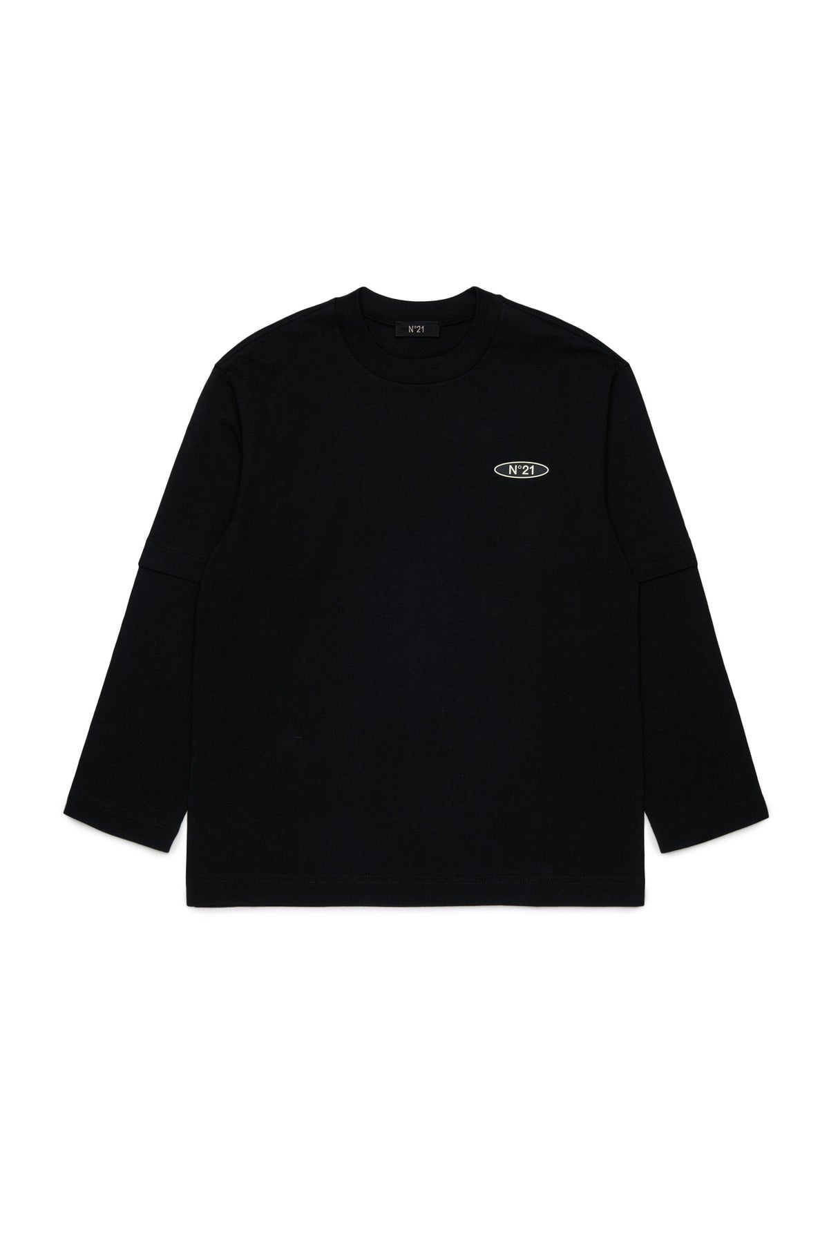 長袖Tシャツ、ロゴ付き