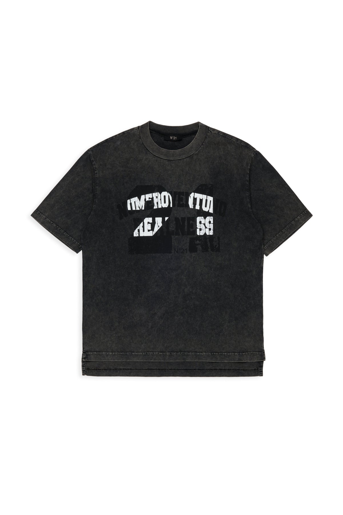 クルーネック Tシャツ、ロゴ付き