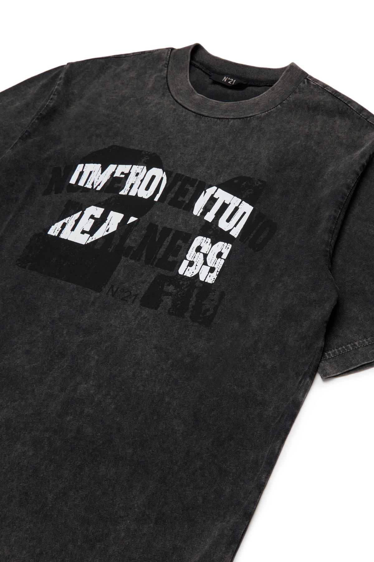 クルーネック Tシャツ、ロゴ付き
