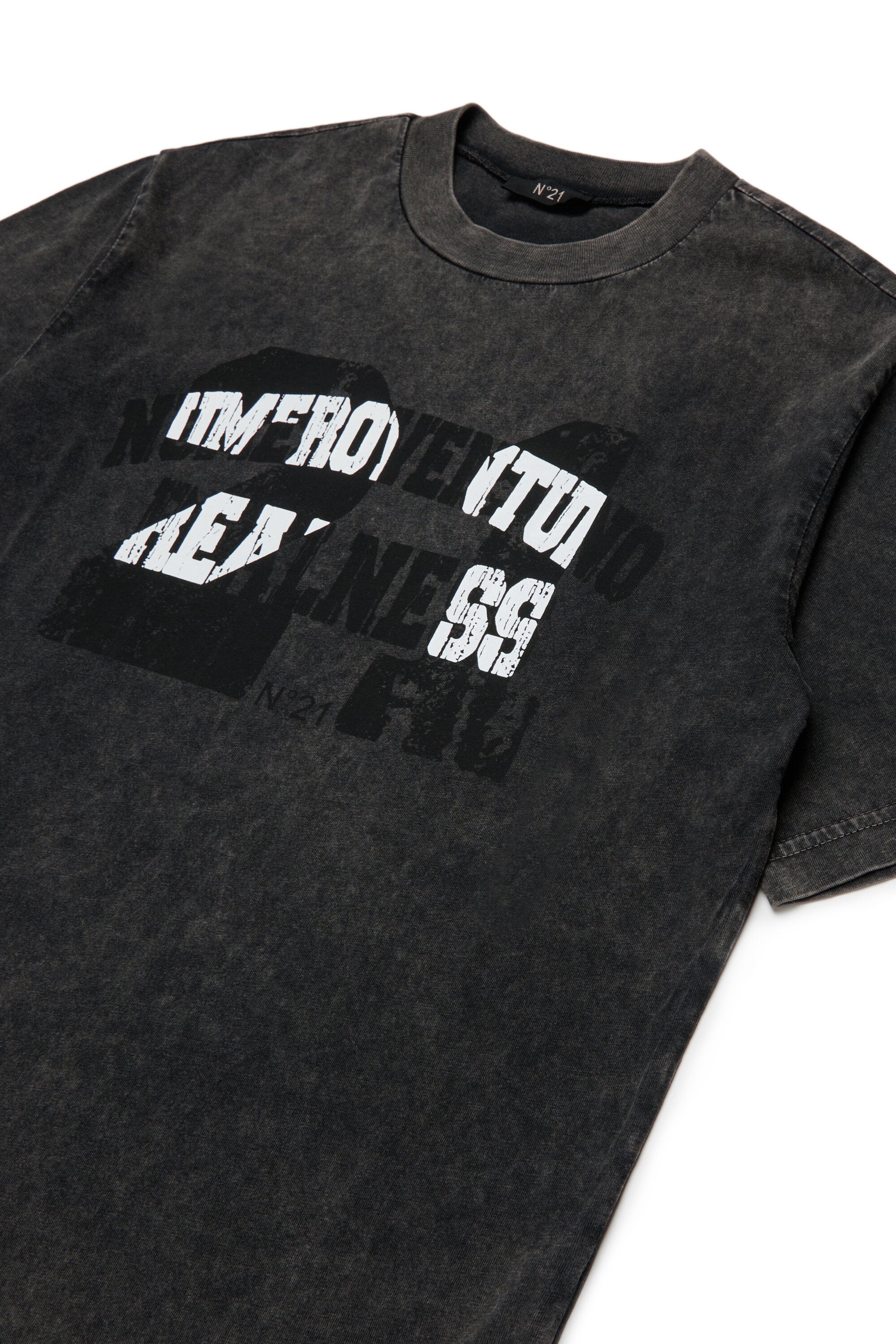 クルーネック Tシャツ、ロゴ付き