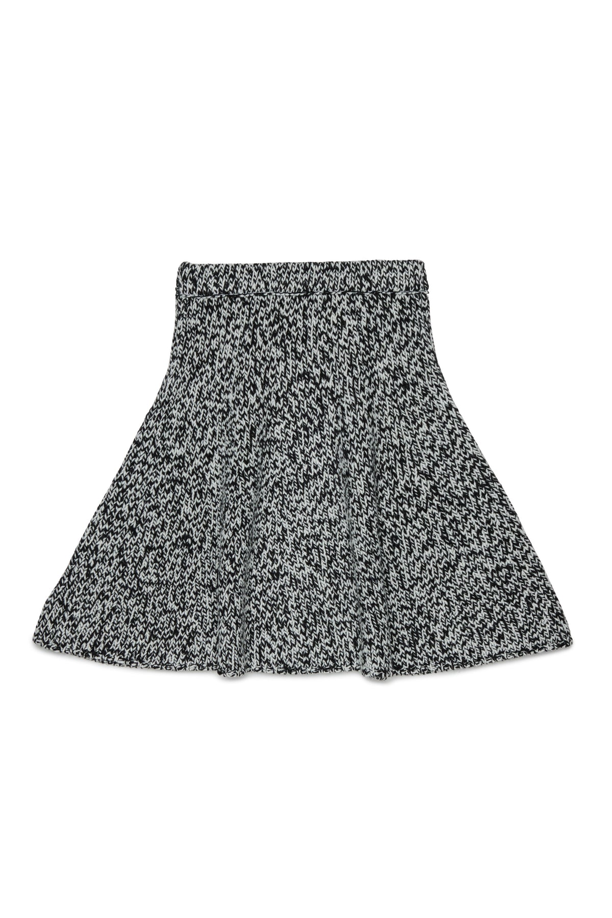 Short skirt in knit fabric with logo