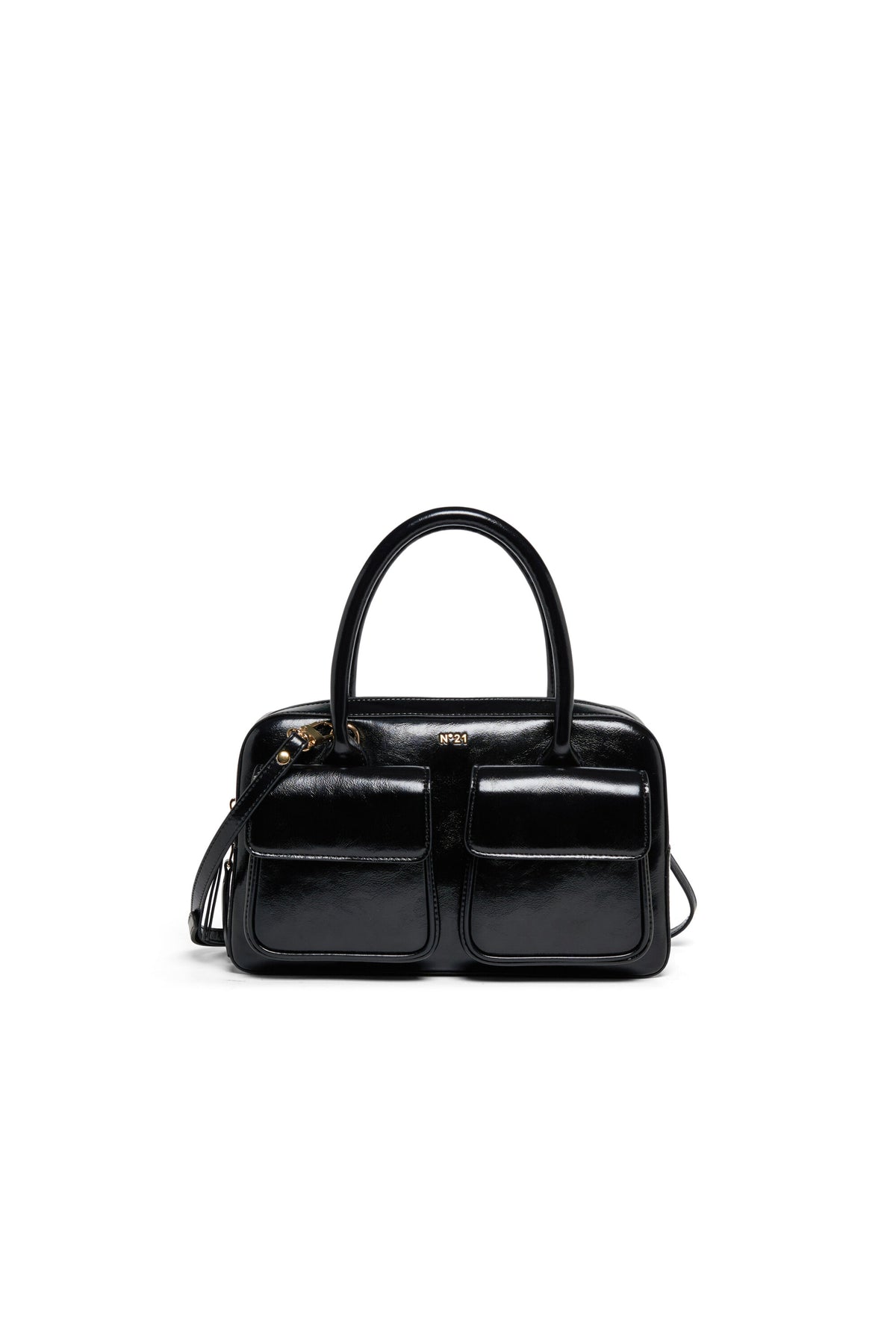 Cross-body bag with double front pocket