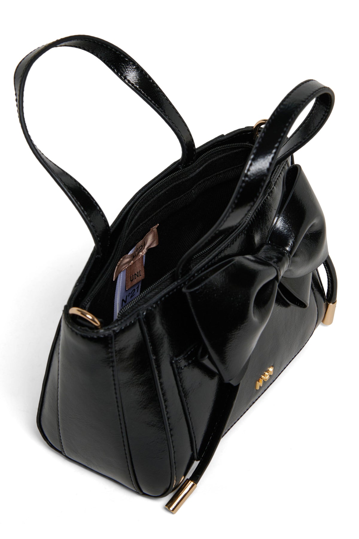 Cross-body bag with oversized bow