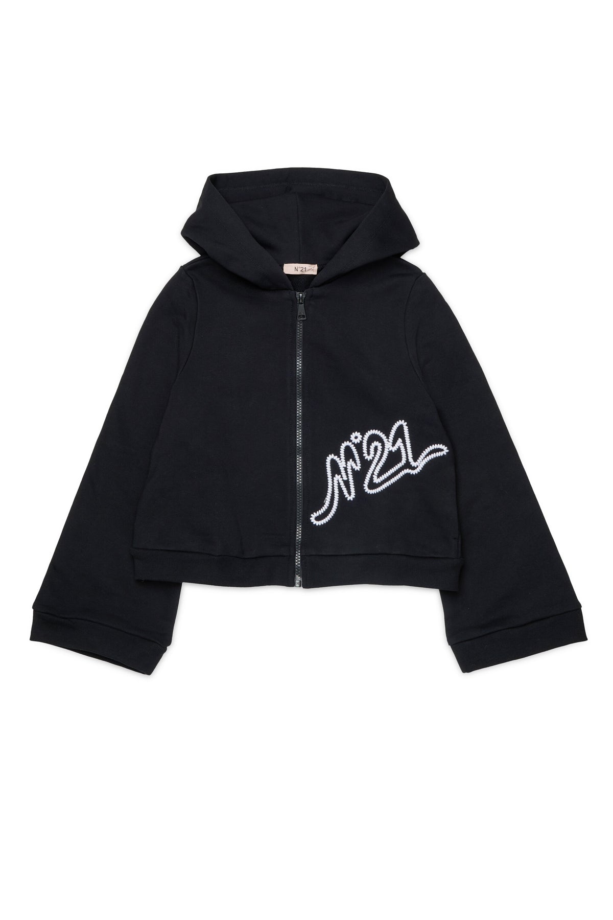 Zip-up sweatshirt with logo