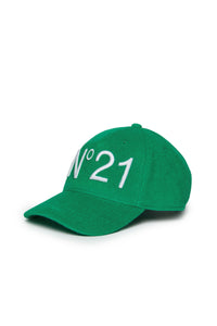 Terry baseball cap with logo