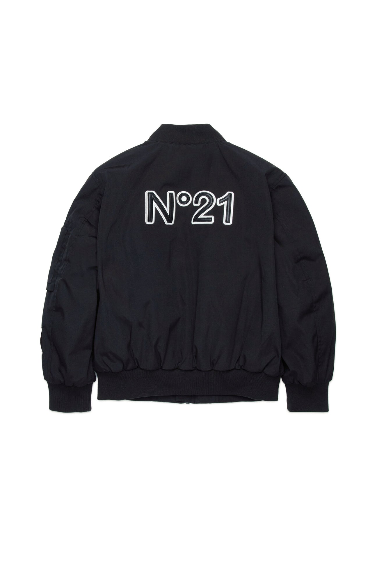 Bomber jacket with logo patch Bomber jacket with logo patch