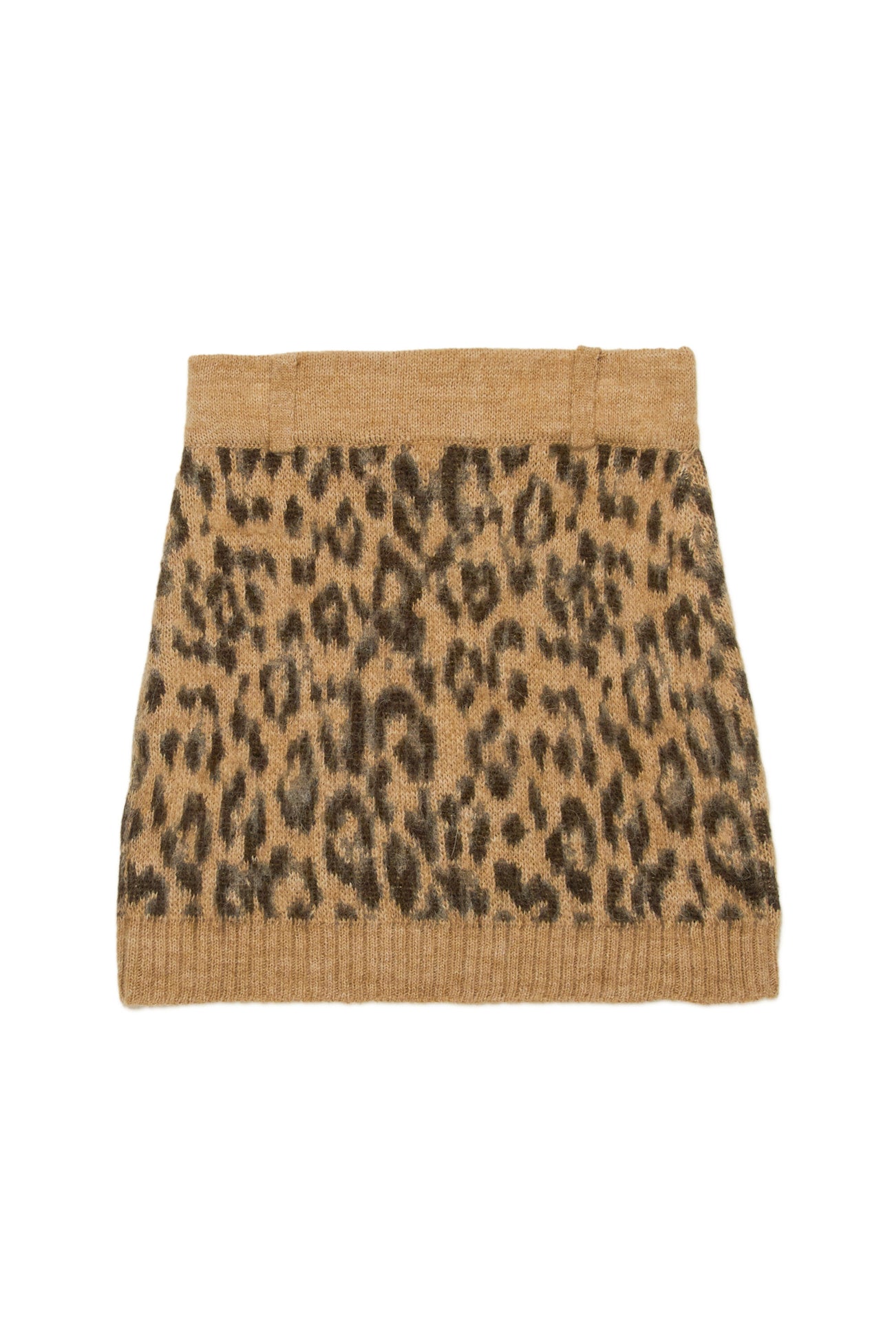 Leopard print wool-blend miniskirt Leopard print wool-blend miniskirt