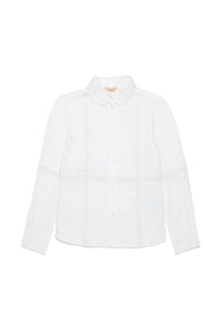 Poplin shirt with lace