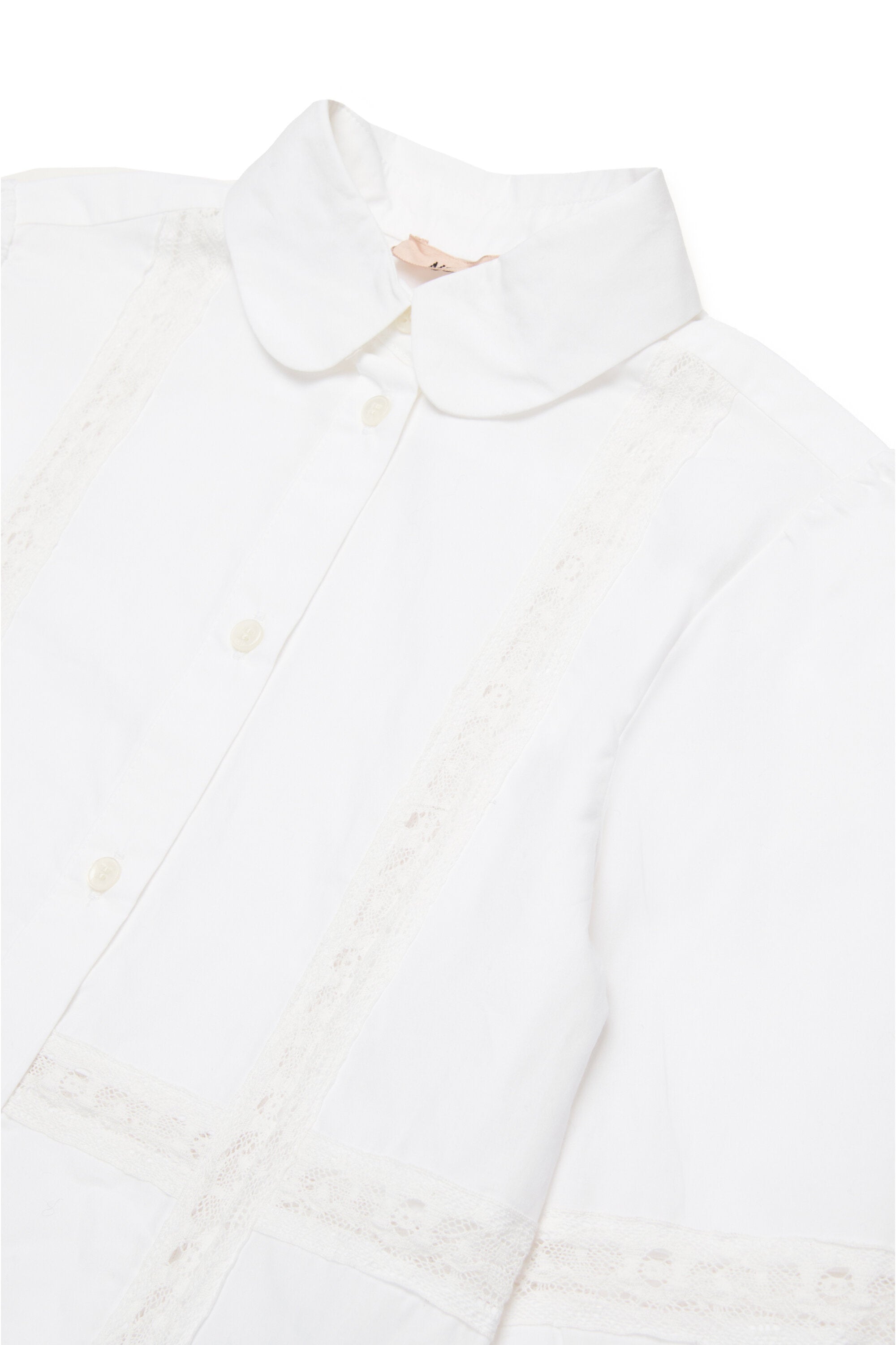 Poplin shirt with lace