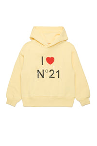 Sweatshirt with I love N°21 logo