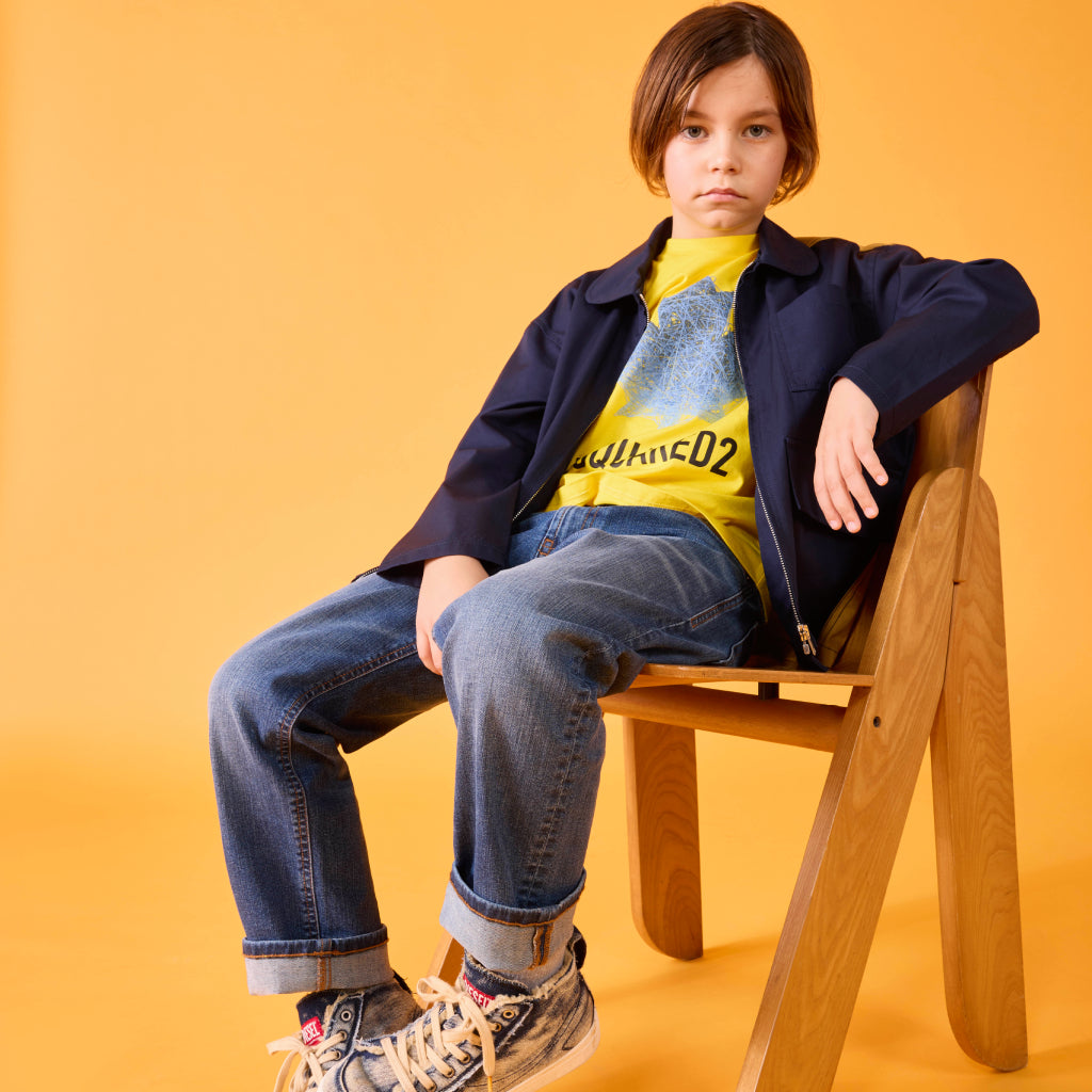 Marniロゴガールクロップドクルーネックスウェットシャツ | BRAVE KID