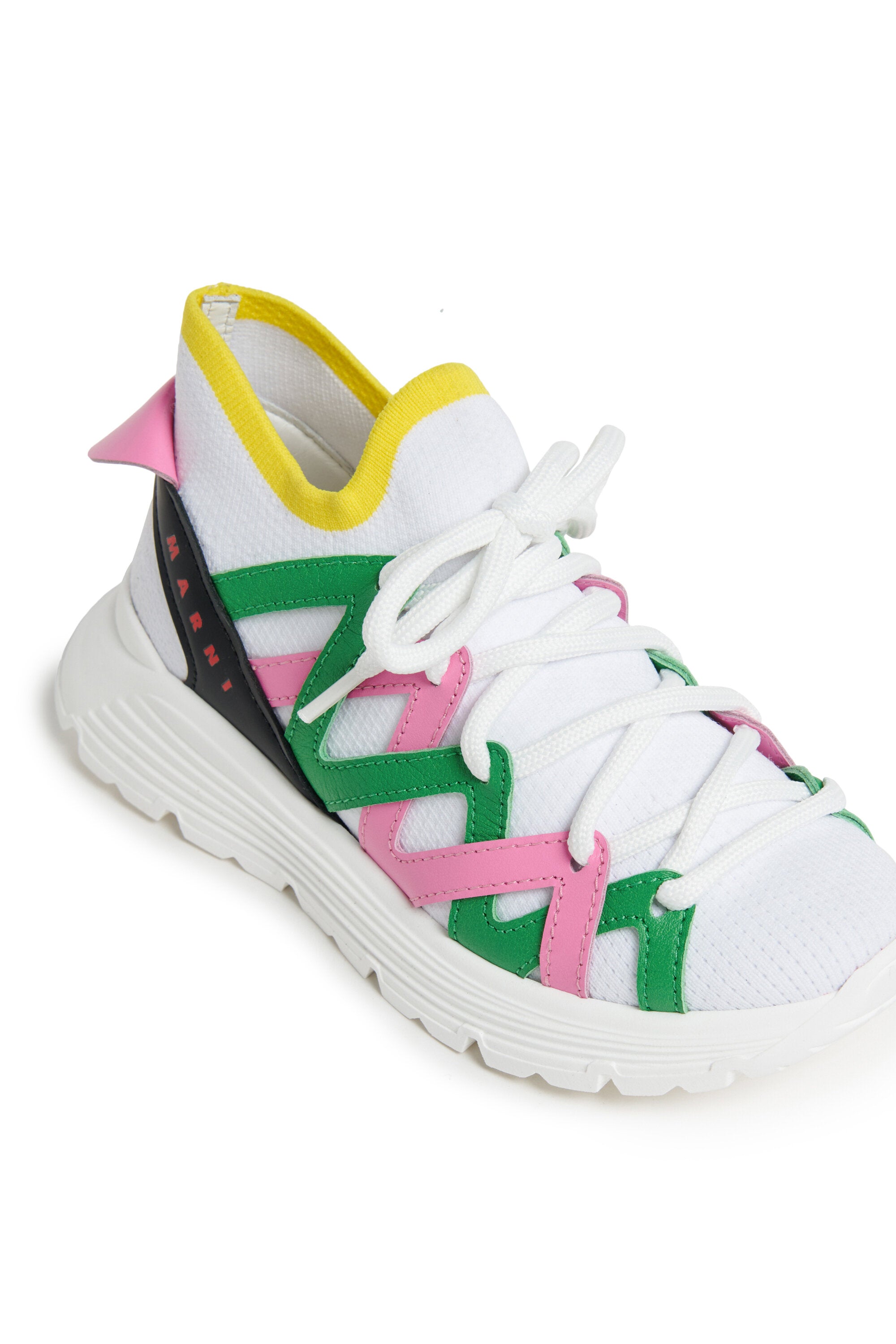 ミッドソックスカラーブロックトレーナー