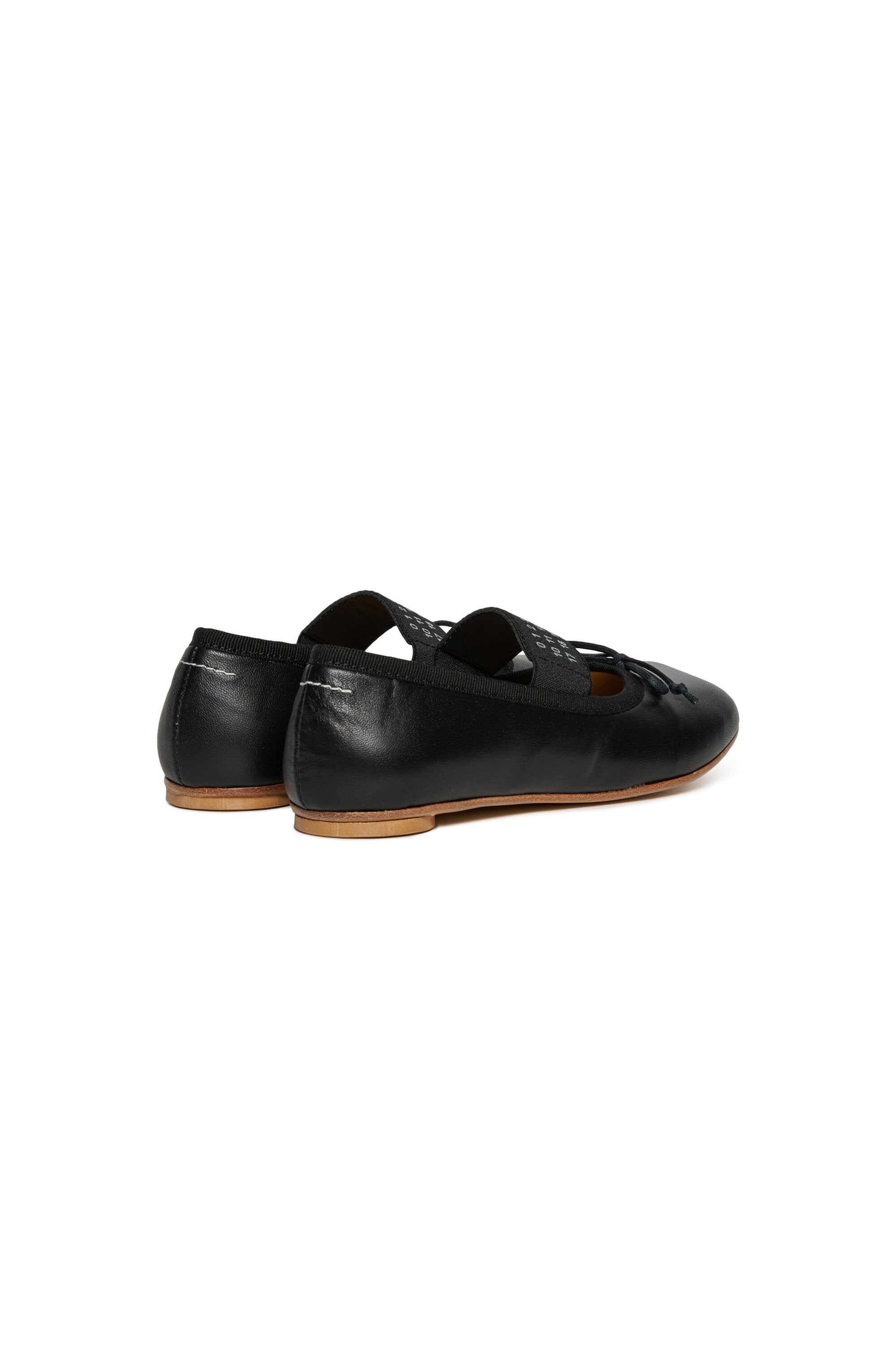 Leather ballet shoes with Numeric logo